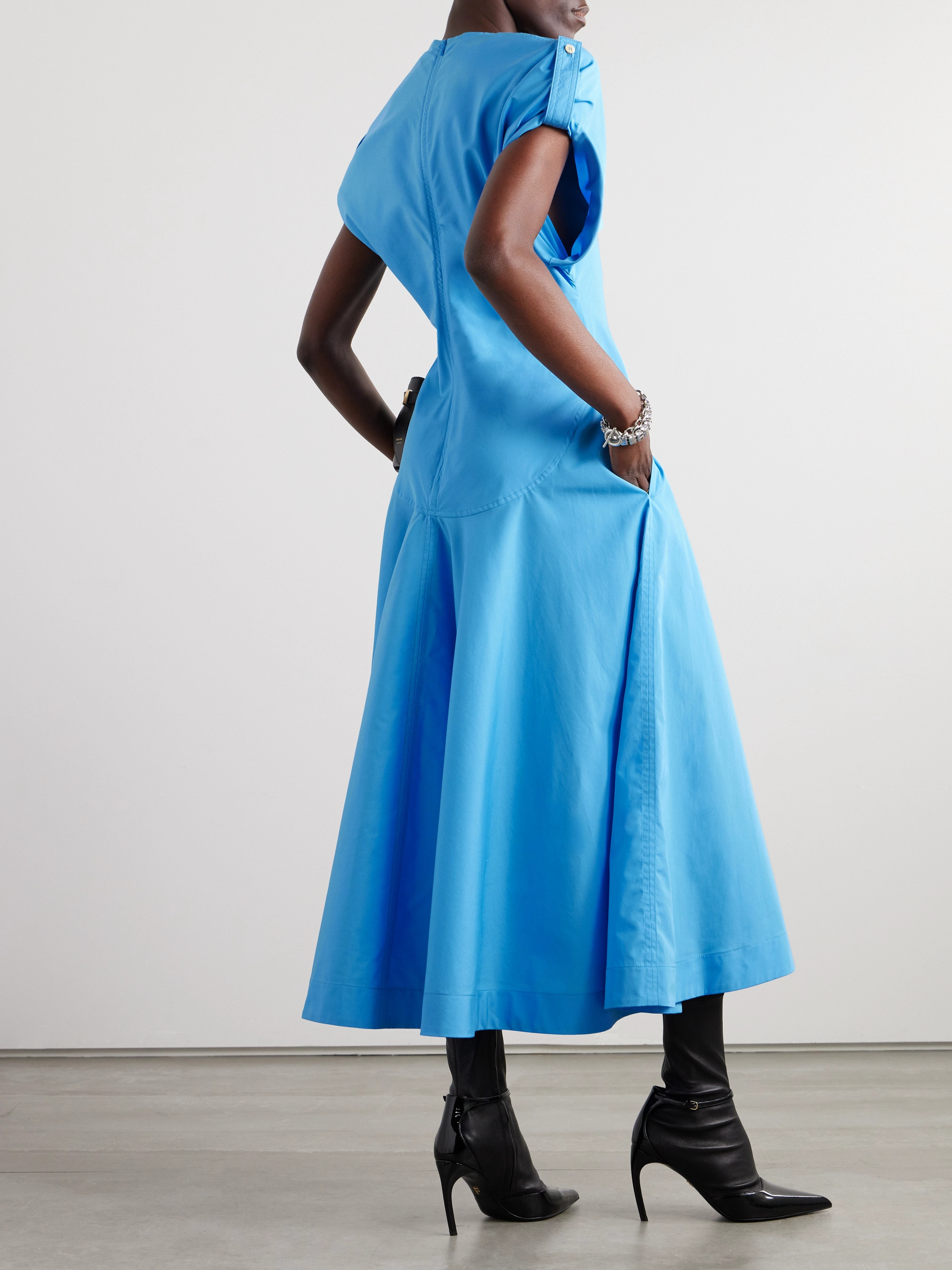 Ferragamo Cotton-poplin midi dress