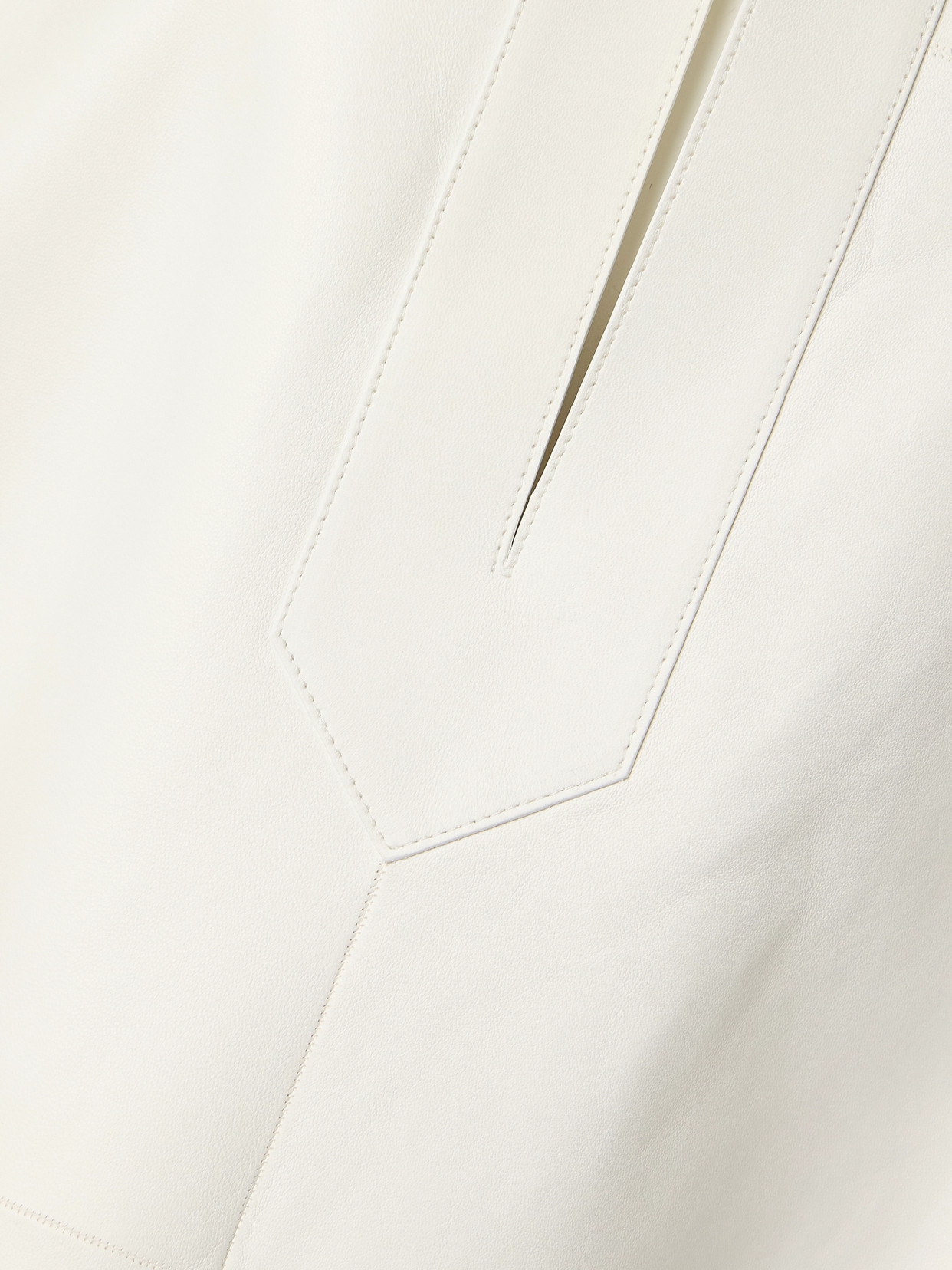 Ferragamo Leather Tunic In White