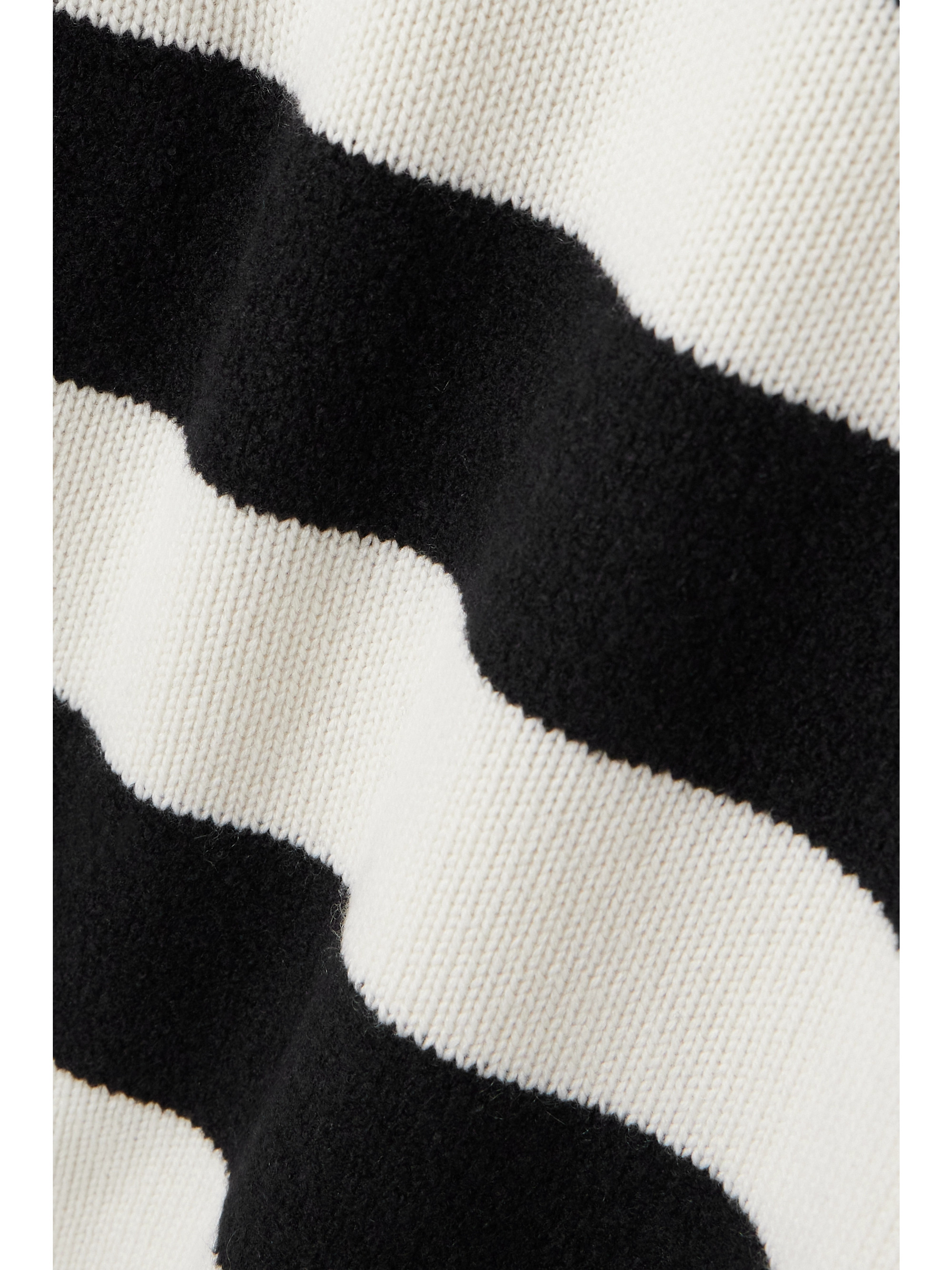 BARRIE + Sofia Coppola embellished striped cashmere, wool and silk-blend sweater