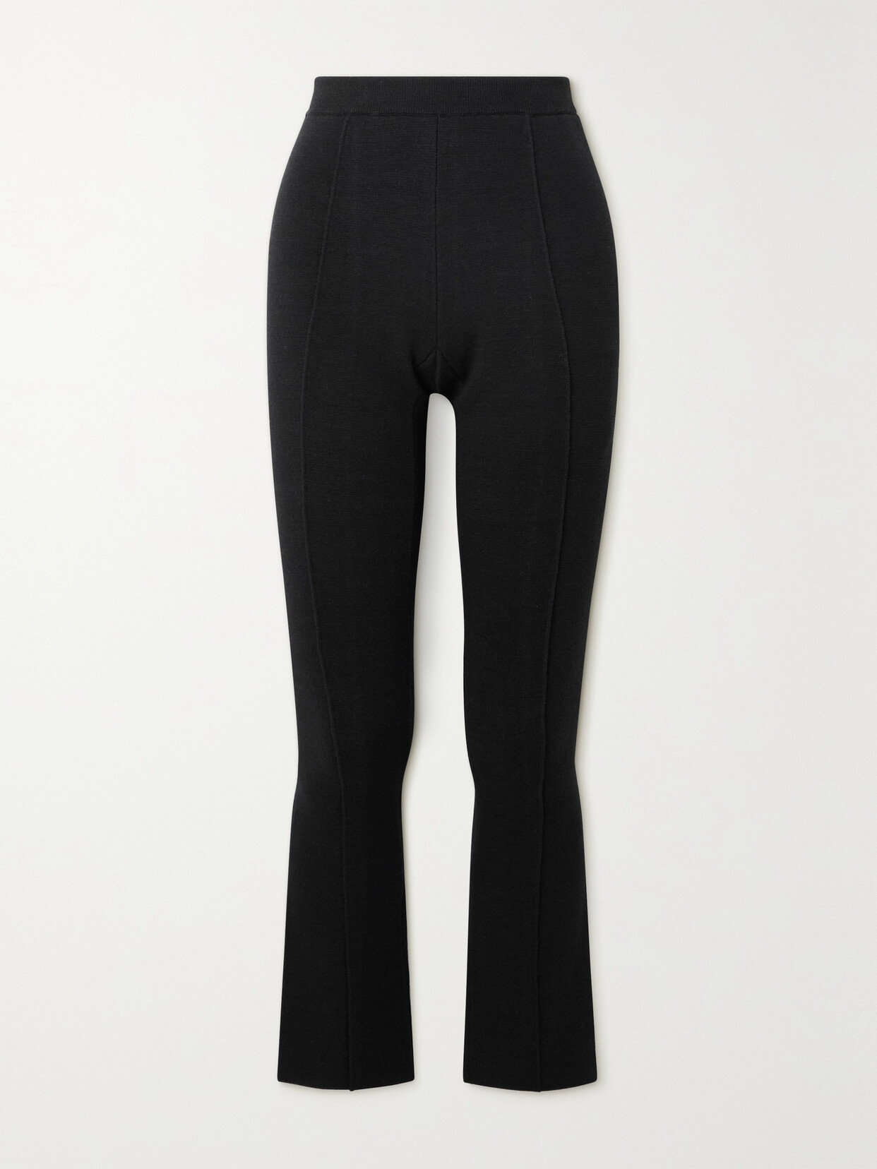 Barrie + Sofia Coppola Wool And Cashmere-blend Pants In Black