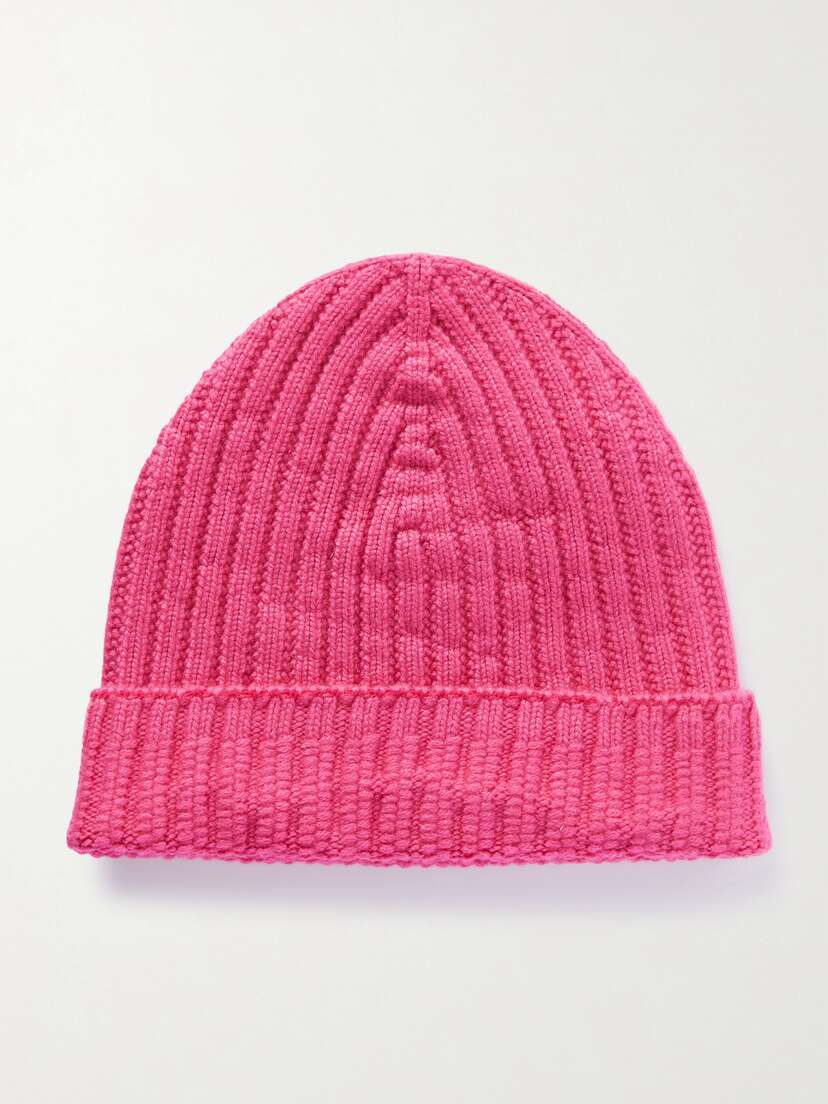 Barrie + Sofia Coppola Ribbed Cashmere Beanie