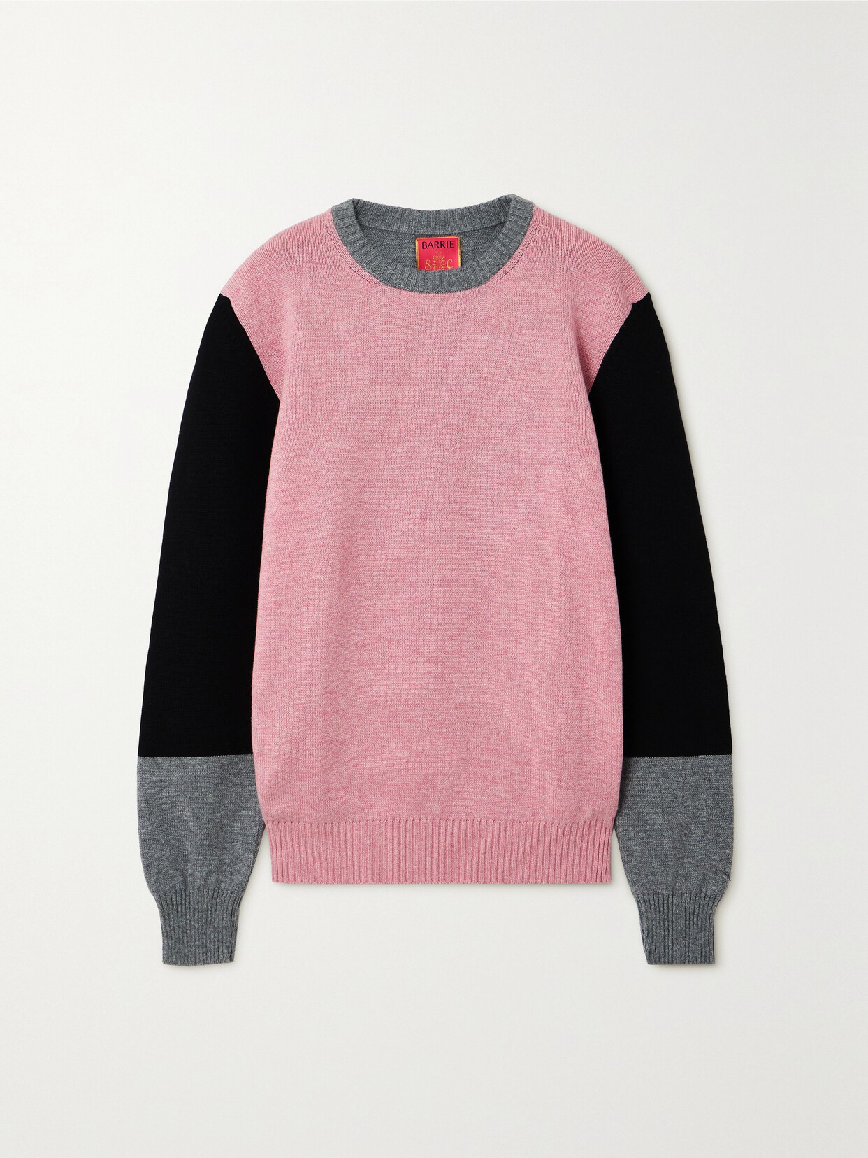 Barrie + Sofia Coppola Color-block Cashmere Sweater In Multi