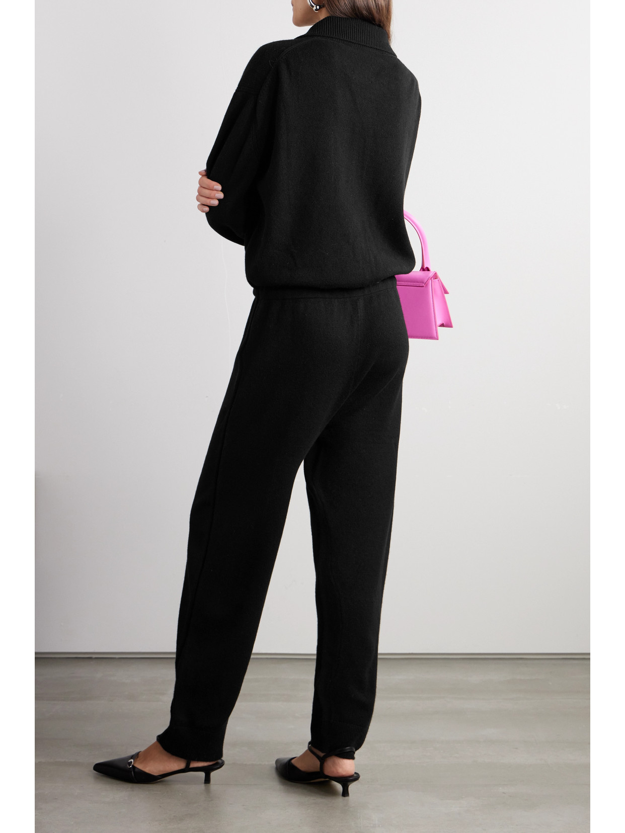 Barrie X Sofia Coppola Cashmere Jumpsuit In Black