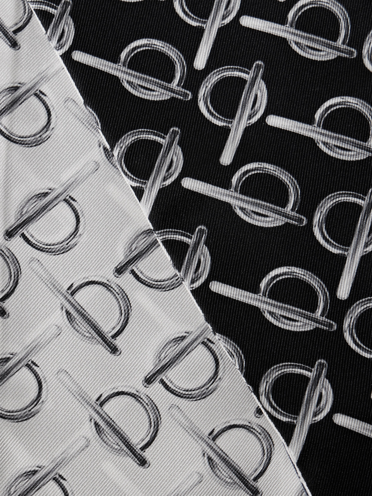 Burberry Reversible Printed Silk-twill Scarf In White