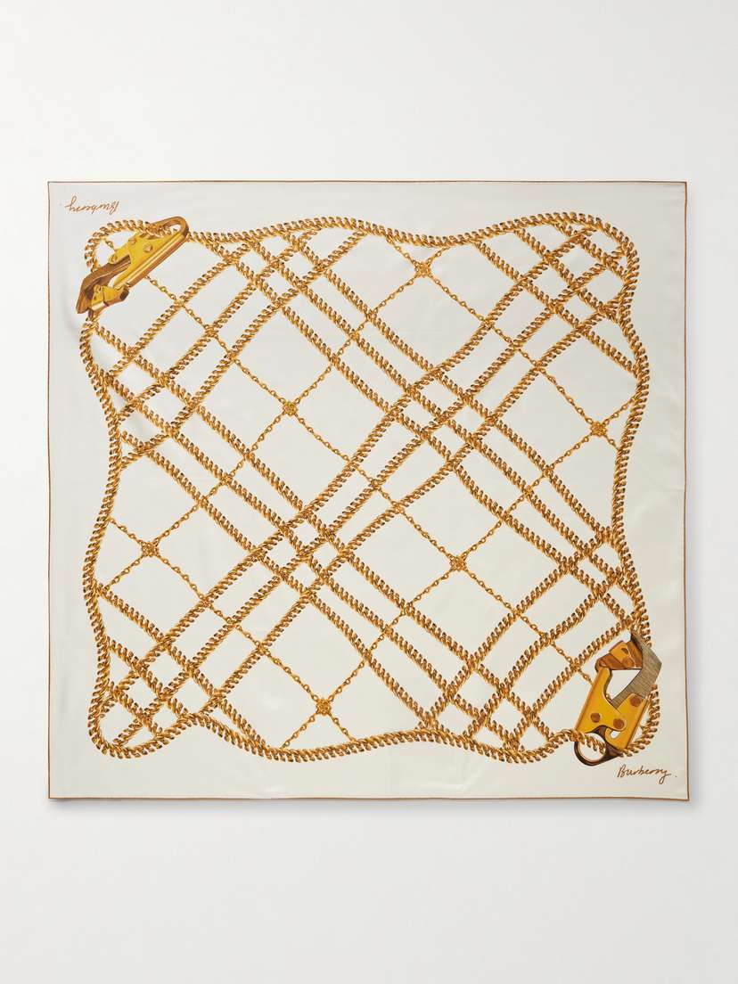 Burberry Printed Silk-twill Scarf
