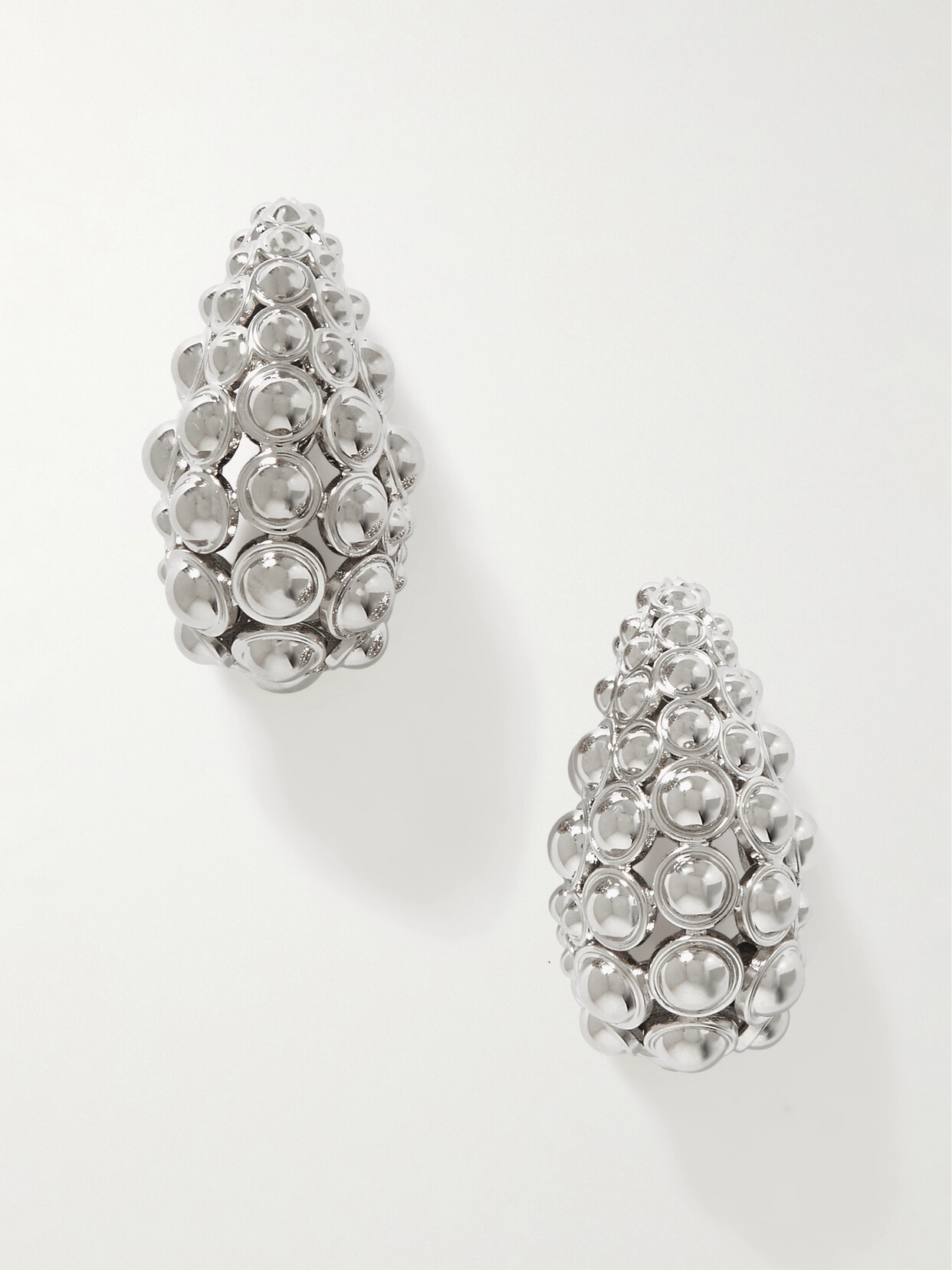 Valentino Garavani Silver-tone Clip Earrings