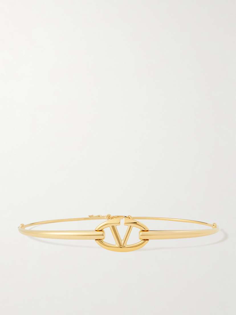 Valentino Garavani Vlogo Gold-tone Belt