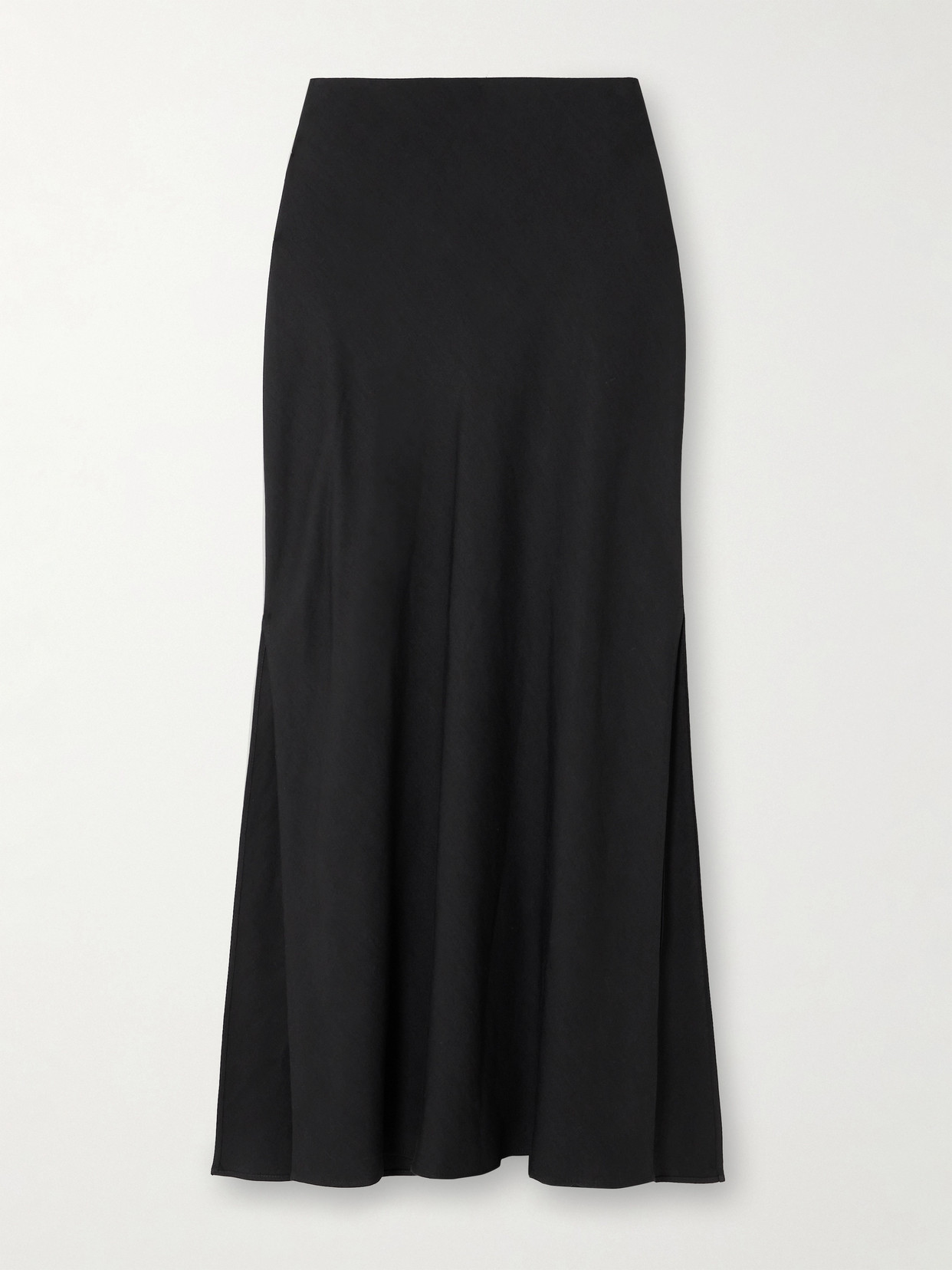 Brunello Cucinelli Crepe Maxi Skirt In Black