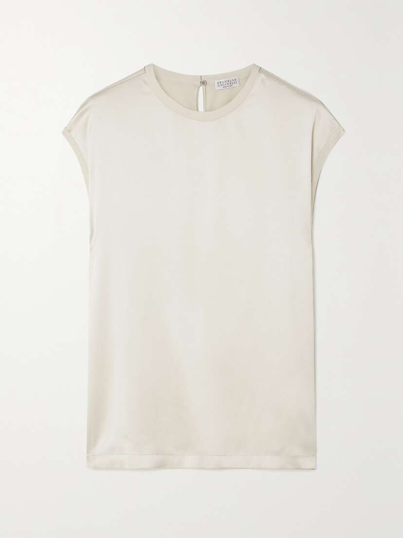 Brunello Cucinelli Silk-blend Top