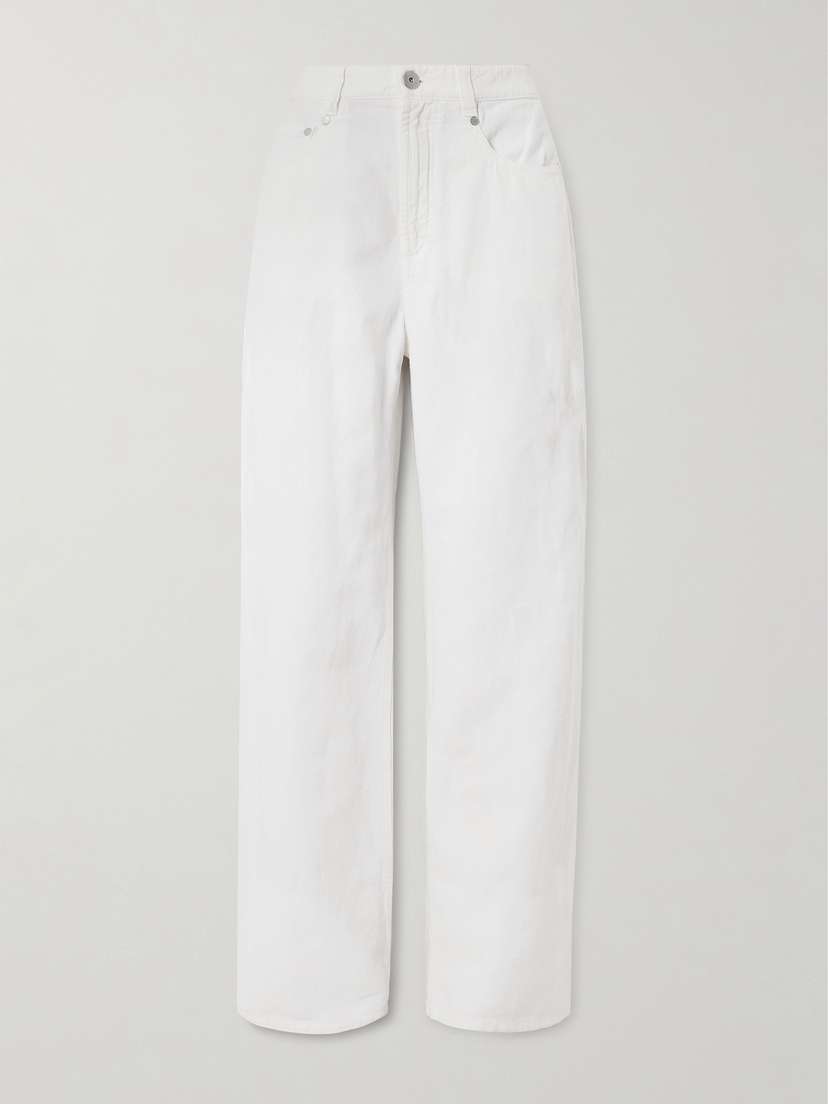 Brunello Cucinelli Cotton And Linen-blend Wide-leg Pants