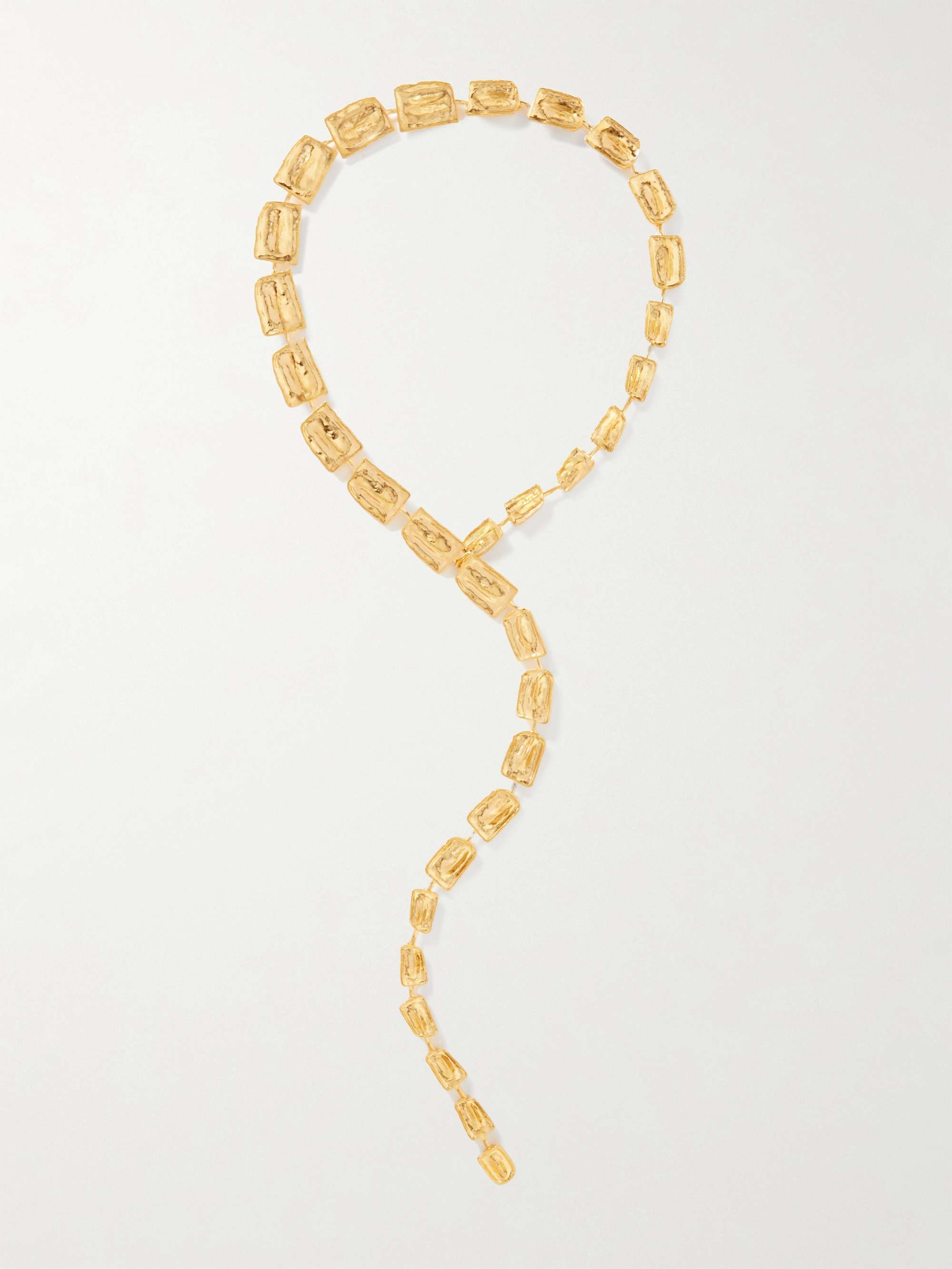 Gold tone necklace