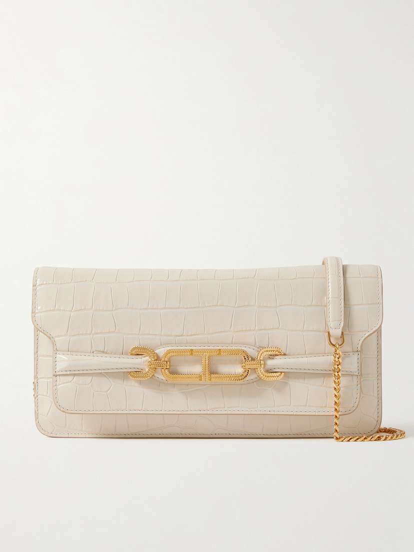 Tom Ford Croc-effect Leather Shoulder Bag