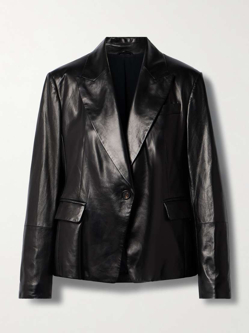 Brunello Cucinelli Leather Blazer