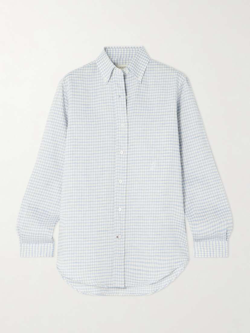 Purdey Checked Linen Shirt - UK 16