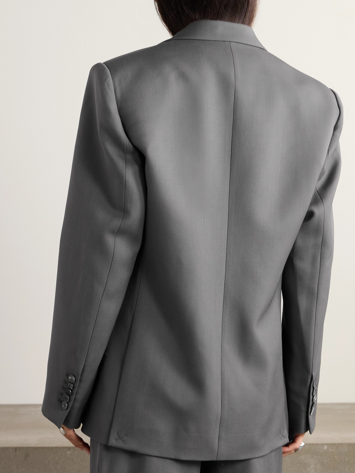 Wardrobe.nyc Wool Blazer In Gray