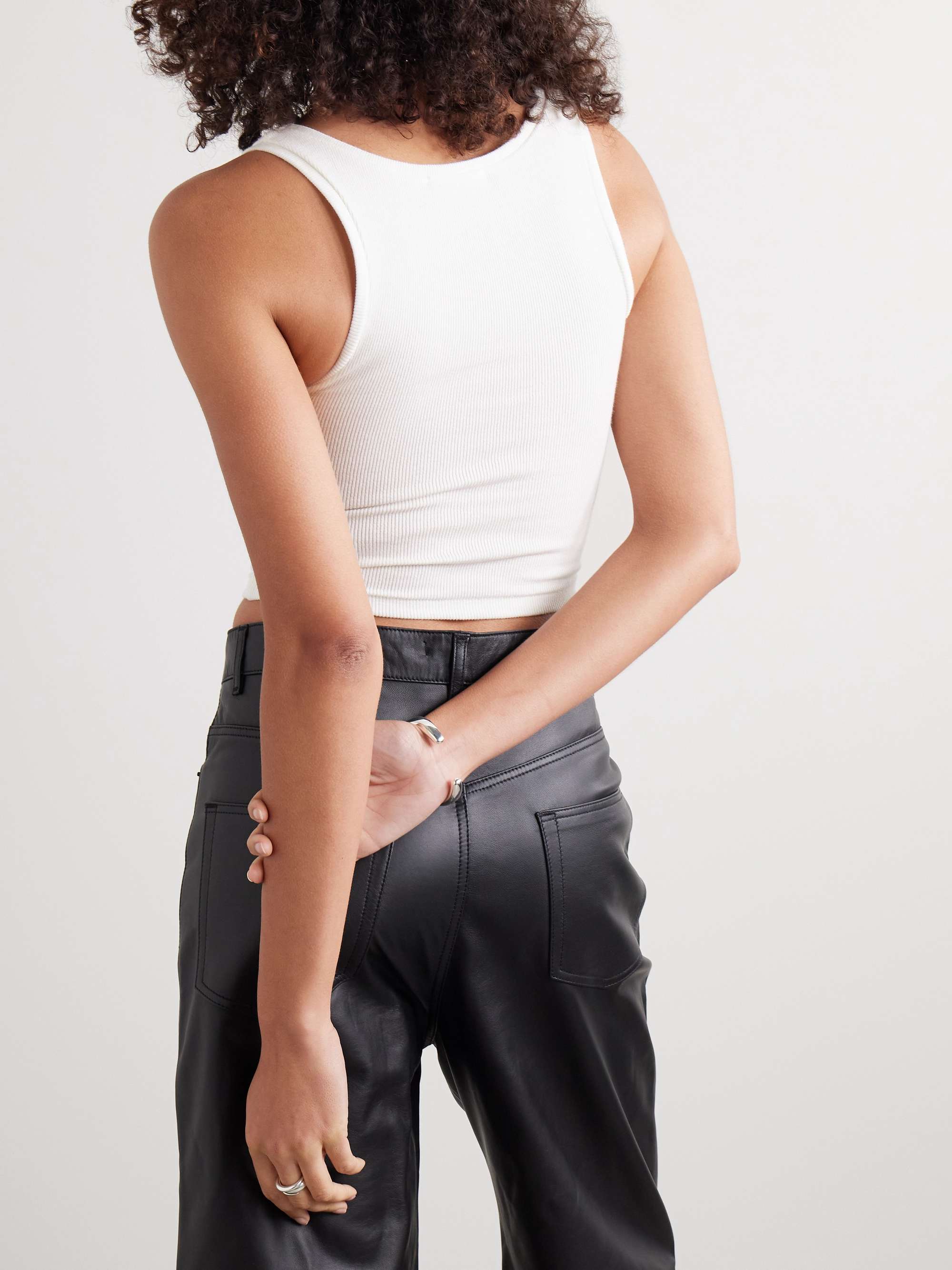 WARDROBE.NYC Ribbed stretch-cotton jersey tank