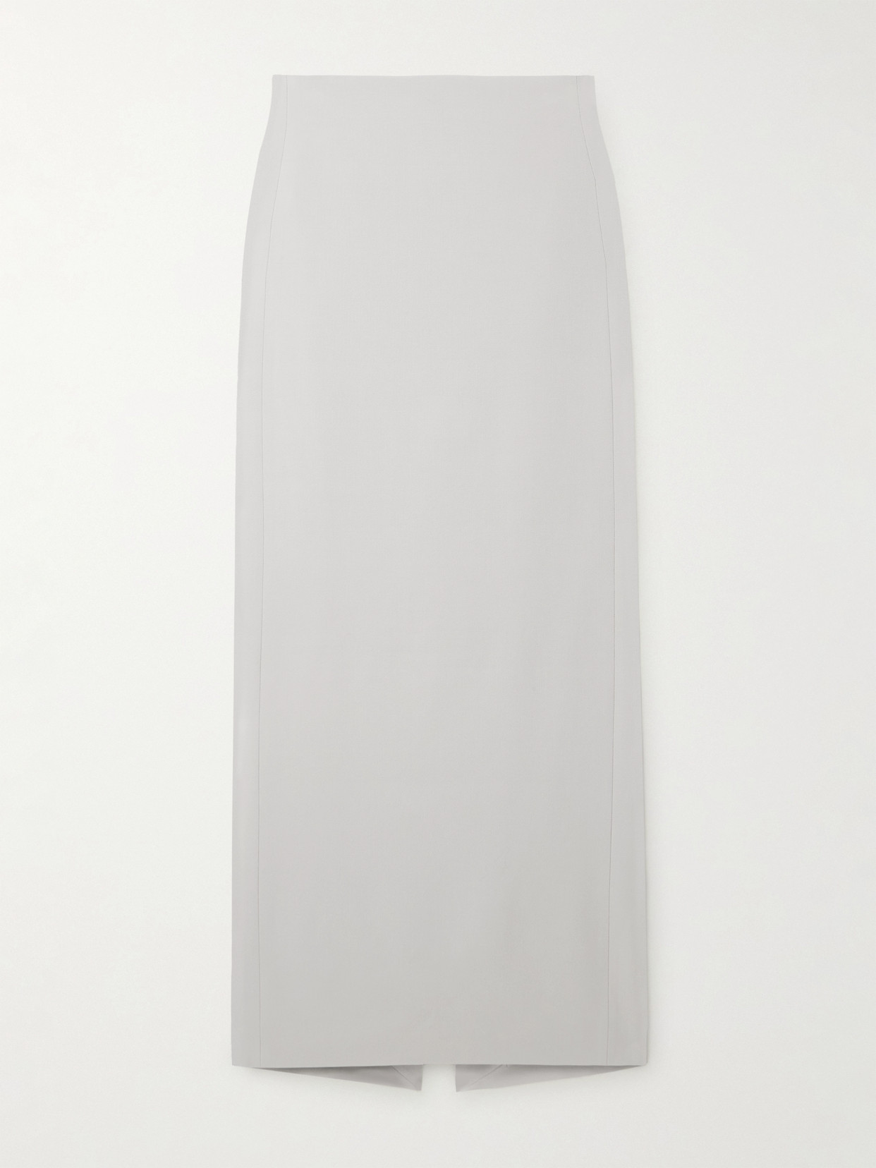 WARDROBE. NYC - Grain De Poudre Wool Maxi Skirt - Gray