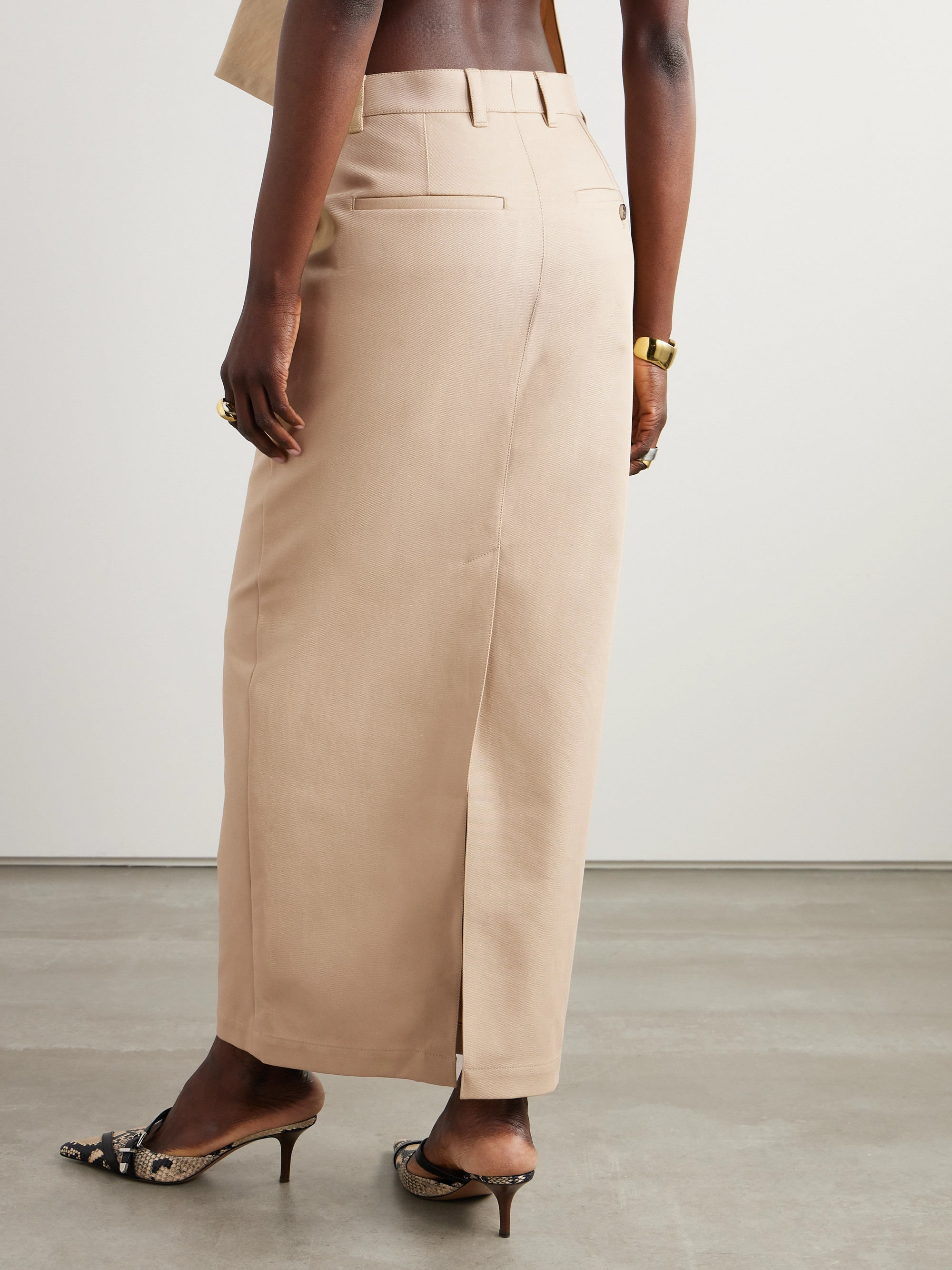 Wardrobe.NYC - Cotton-drill maxi skirt | Plush