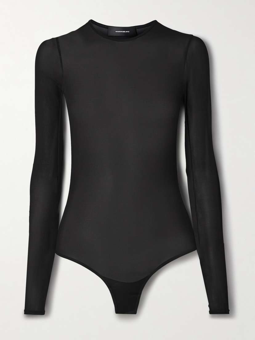 Wardrobe.NYC Stretch-jersey Thong Bodysuit