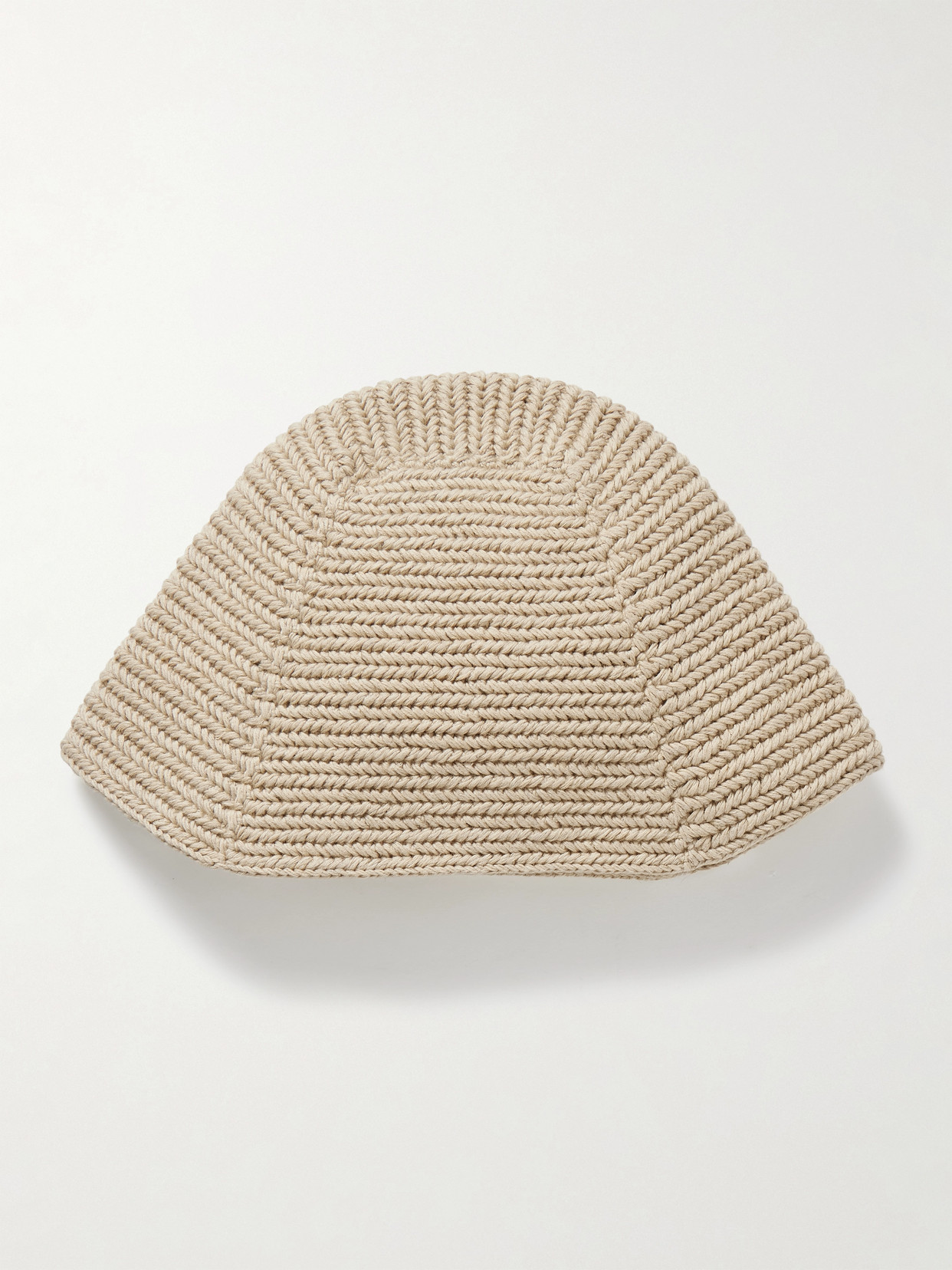 Lauren Manoogian + Net Sustain Pima Cotton And Linen-blend Bucket Hat In Brown