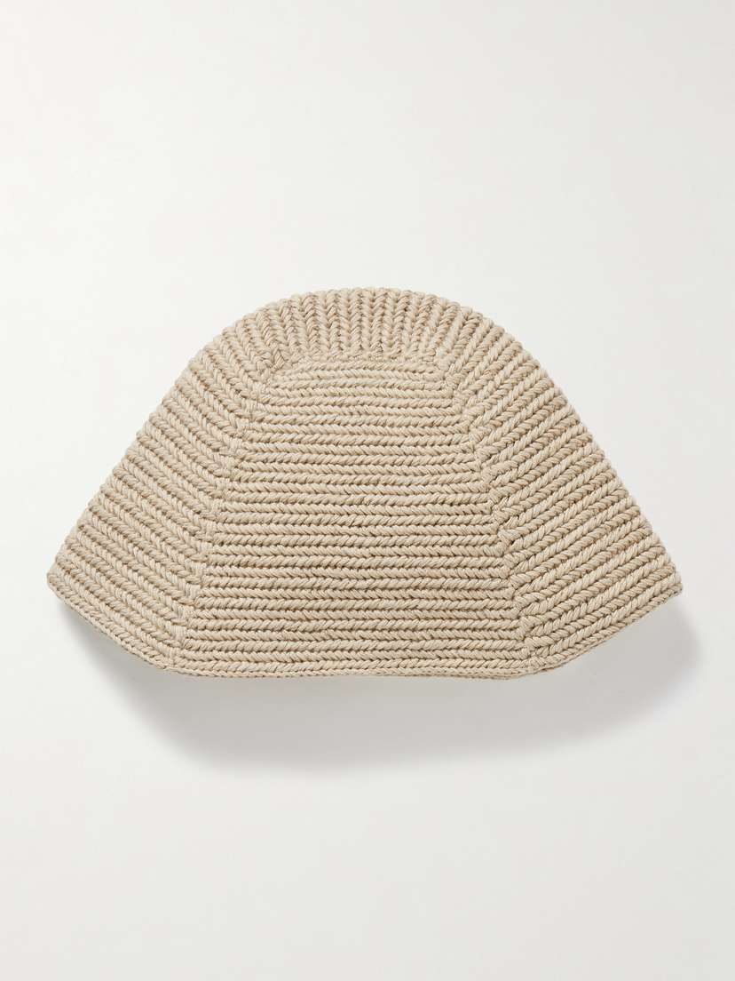 Lauren Manoogian + Net Sustain Pima Cotton And Linen-blend Bucket Hat