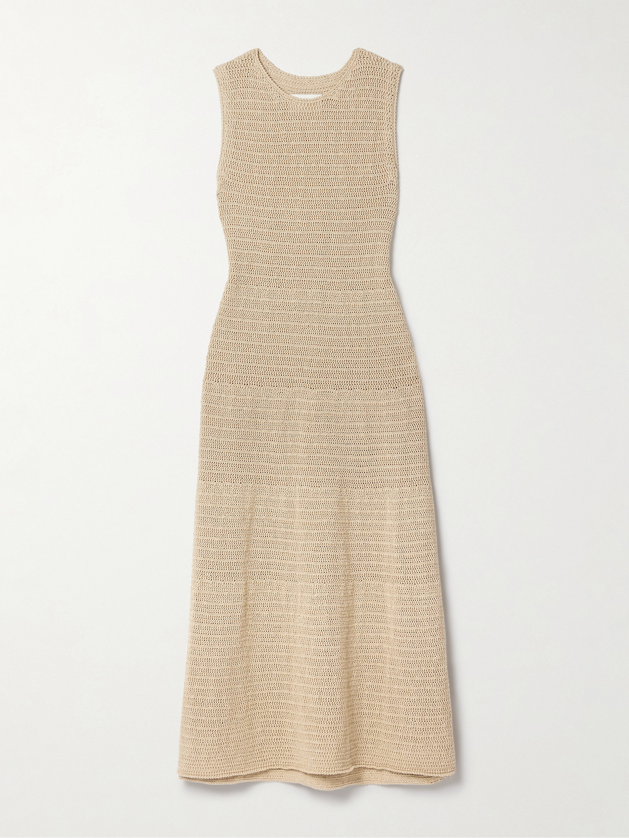 Lauren Manoogian + NET SUSTAIN Basket crocheted Pima cotton and linen-blend maxi dress