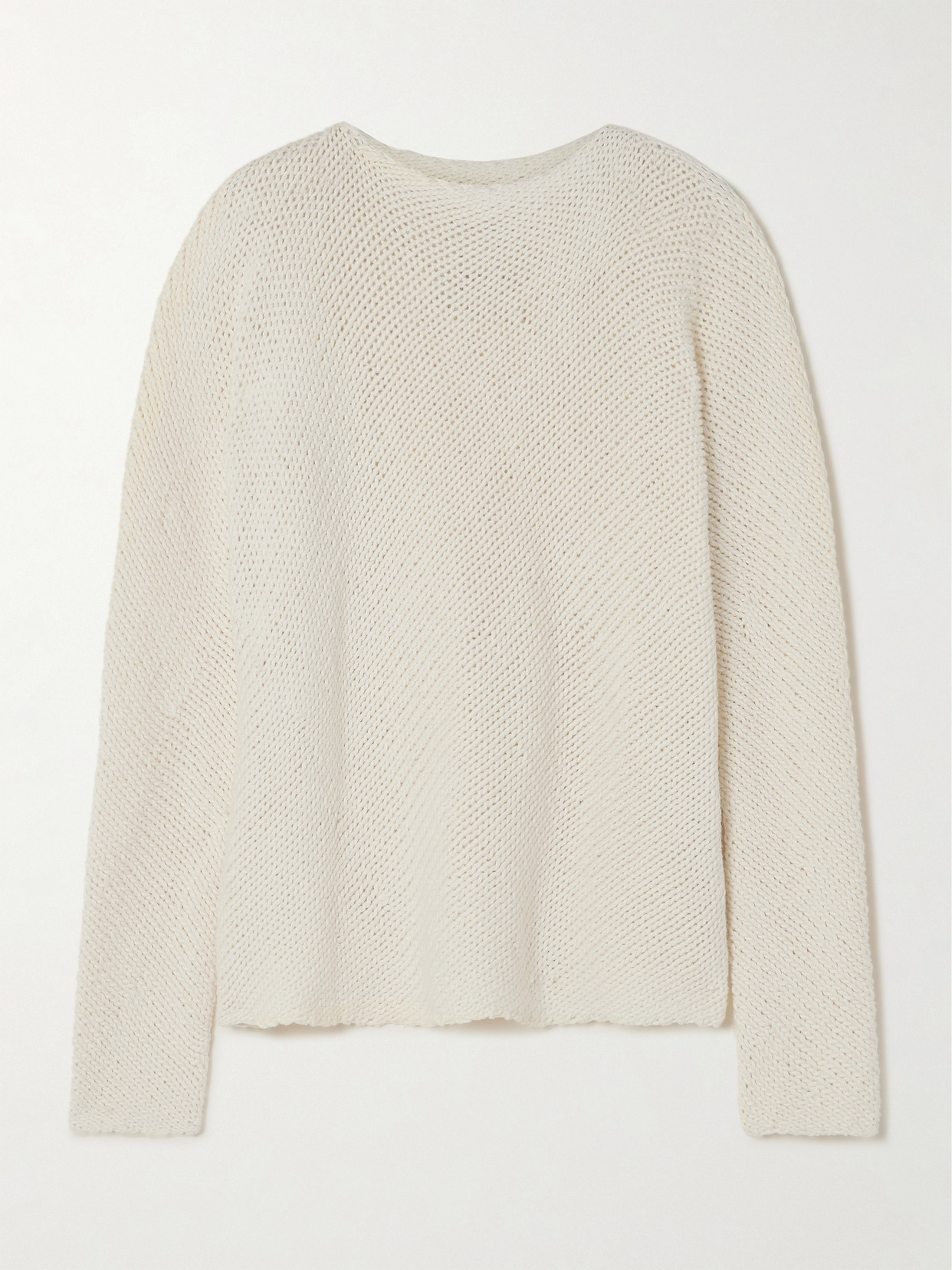 Lauren Manoogian Pima Cotton Sweater In White