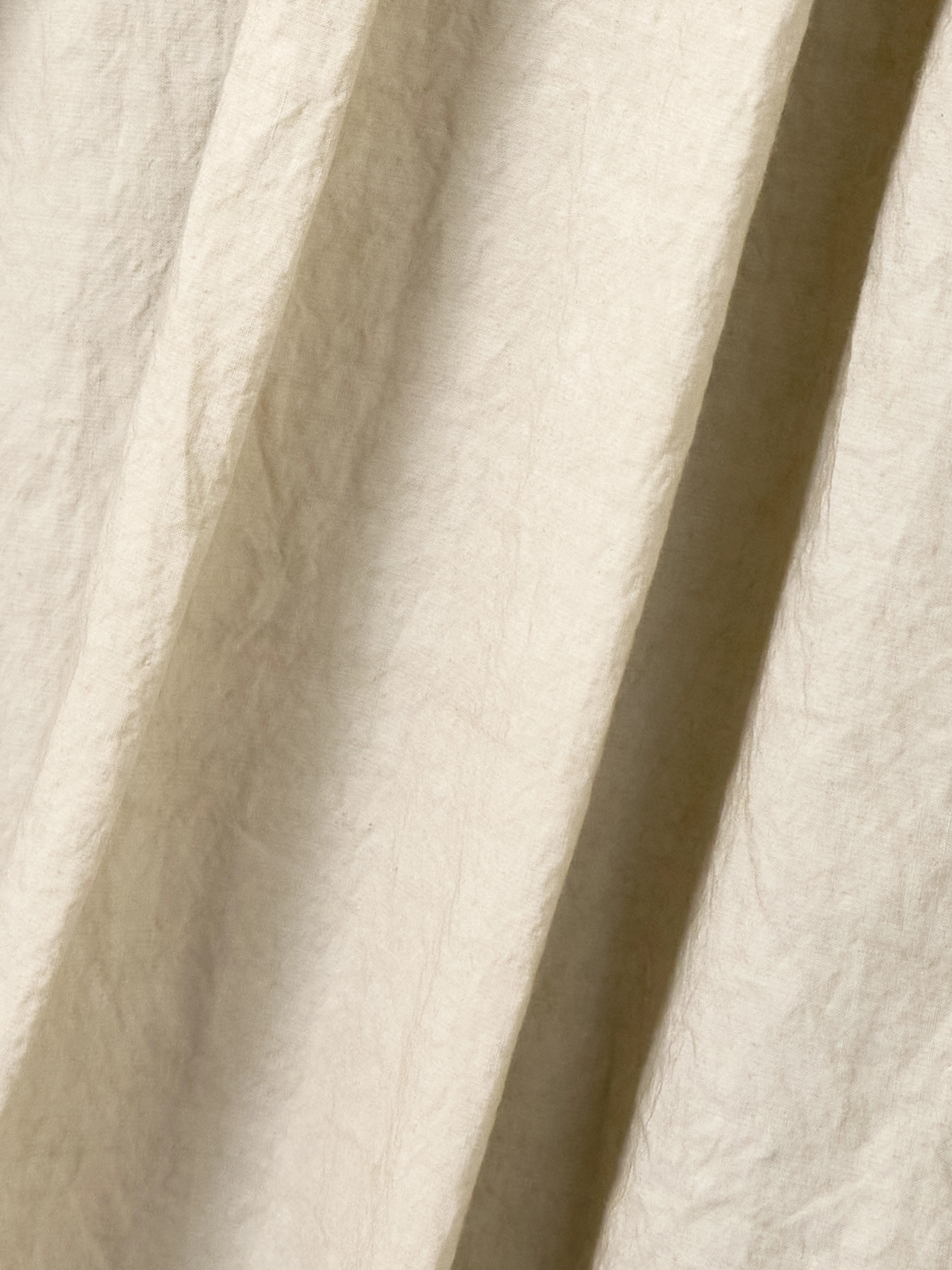 Lauren Manoogian Pintucked crinkled cotton and linen-blend maxi dress
