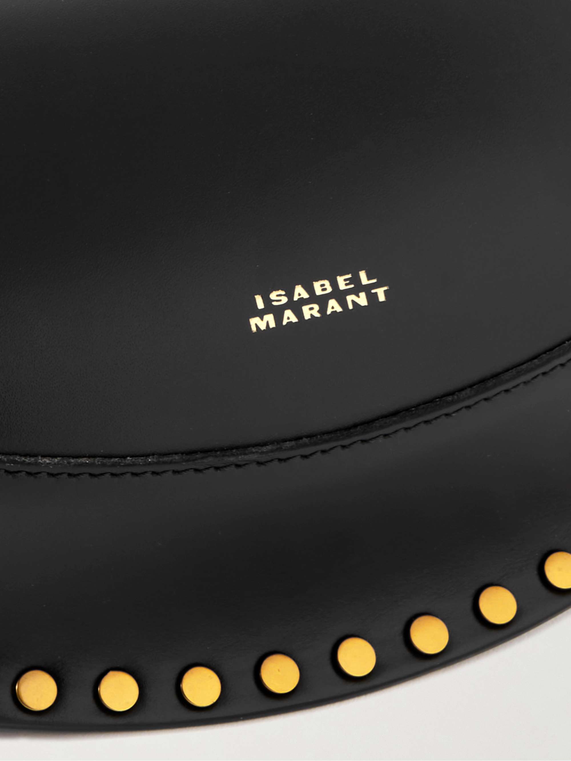 ISABEL MARANT Oskan Moon studded leather shoulder bag | NET