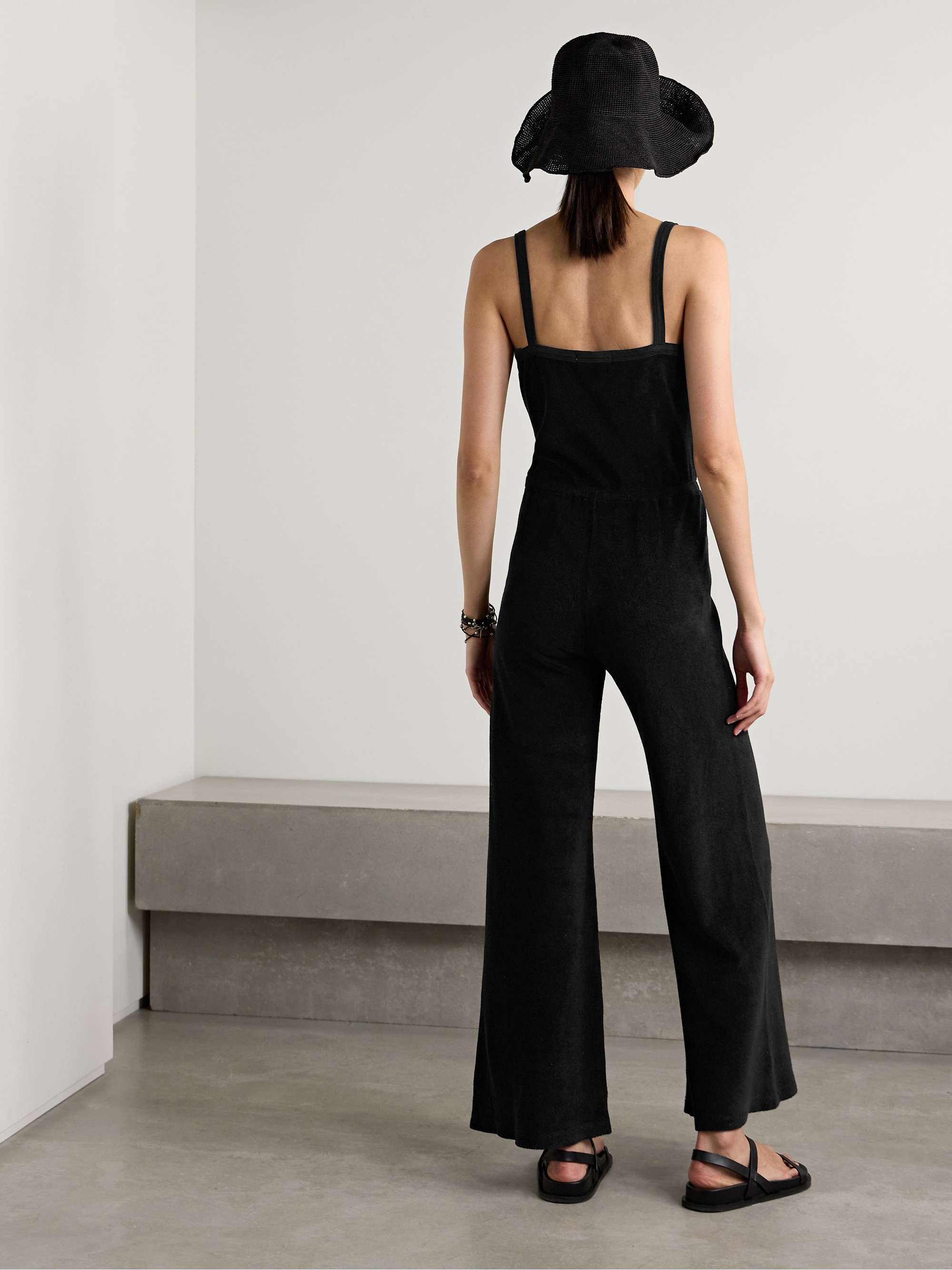 SUZIE KONDI Elma cotton-blend terry jumpsuit
