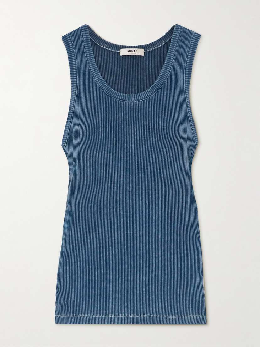 AGOLDE Poppy Ribbed Stretch-modal Tank