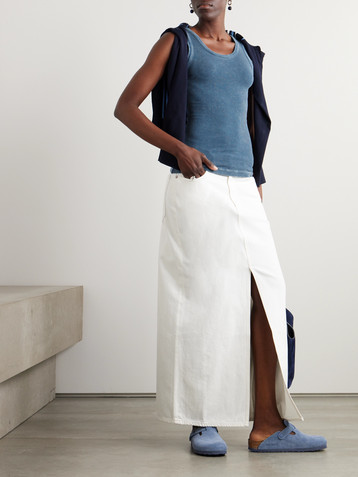 Agolde Poppy ribbed stretch-modal tank
