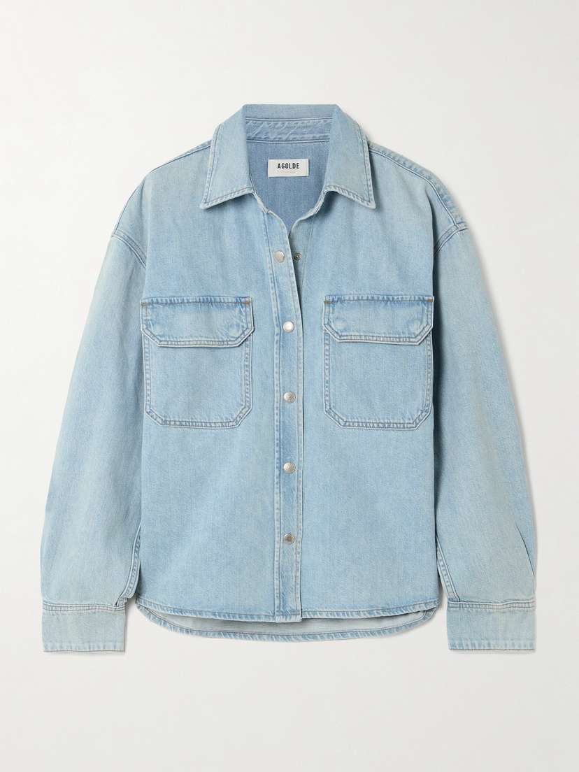 AGOLDE Gwen Slice Denim Shirt - x small