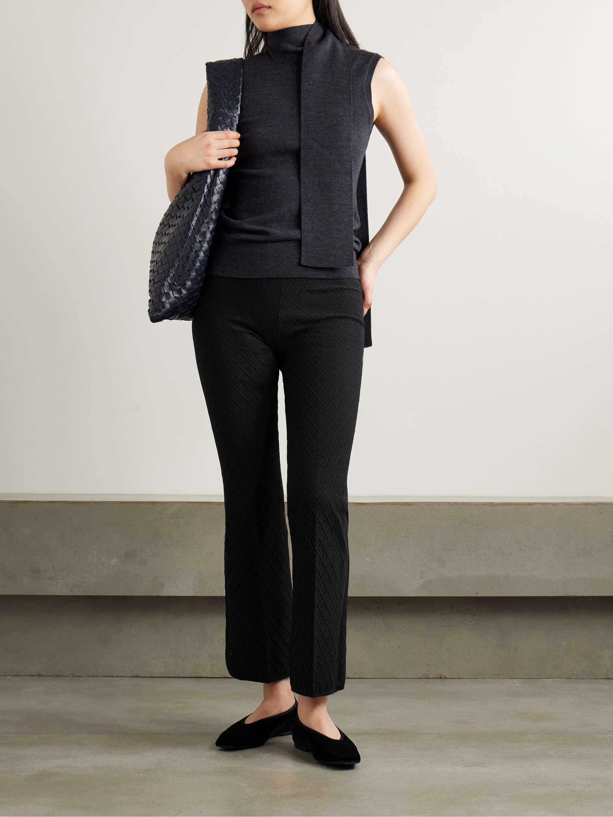 MOUSSY（マウジー）の「JACQUARD SLIM FLARE パンツ（その他