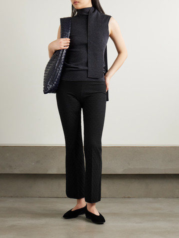 High Sport Kick It cropped cotton-blend jacquard flared pants