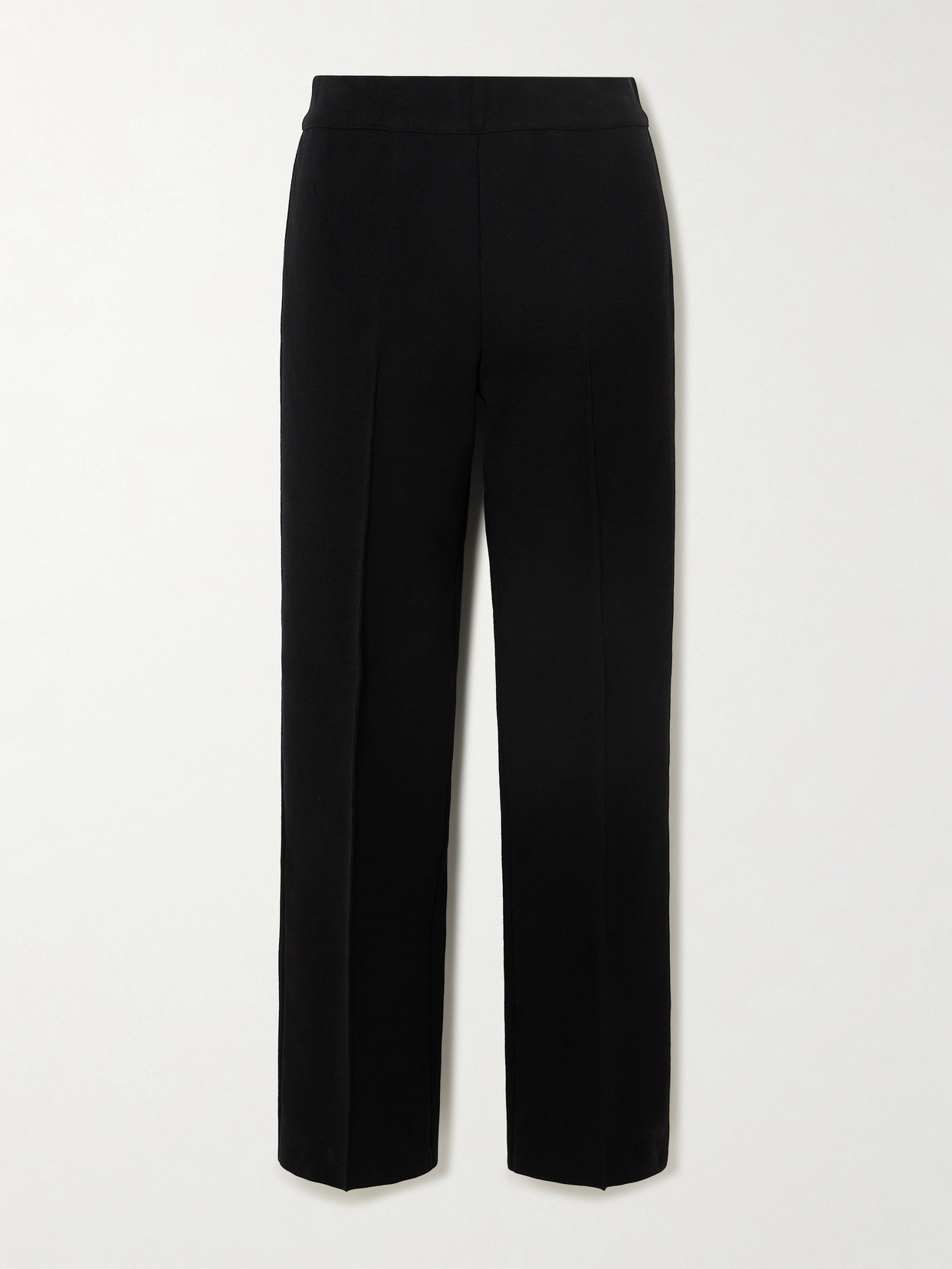 High Sport Exclusive Kick Flared Stretch-cotton Knit Pants In Black