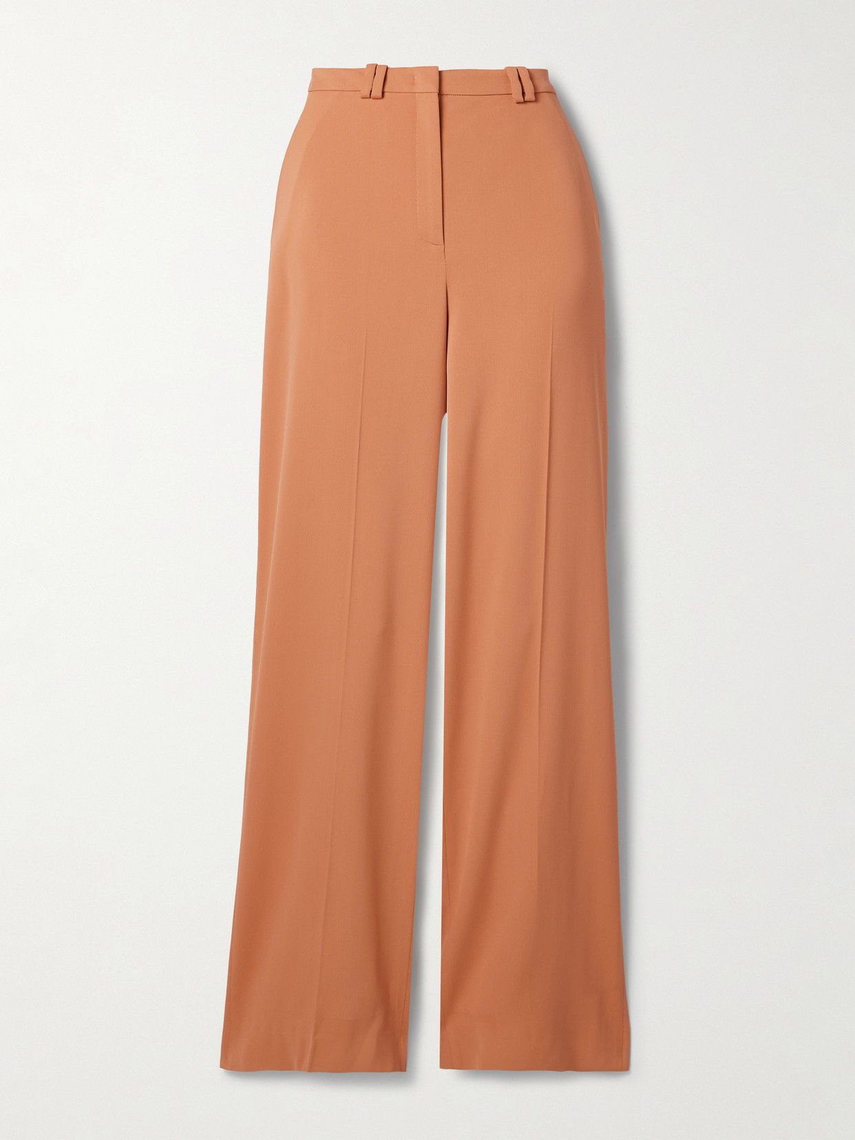 Another Tomorrow + Net Sustain Crepe Wide-leg Trousers In Orange