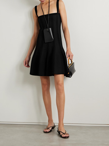 Another Tomorrow + NET SUSTAIN knitted mini dress