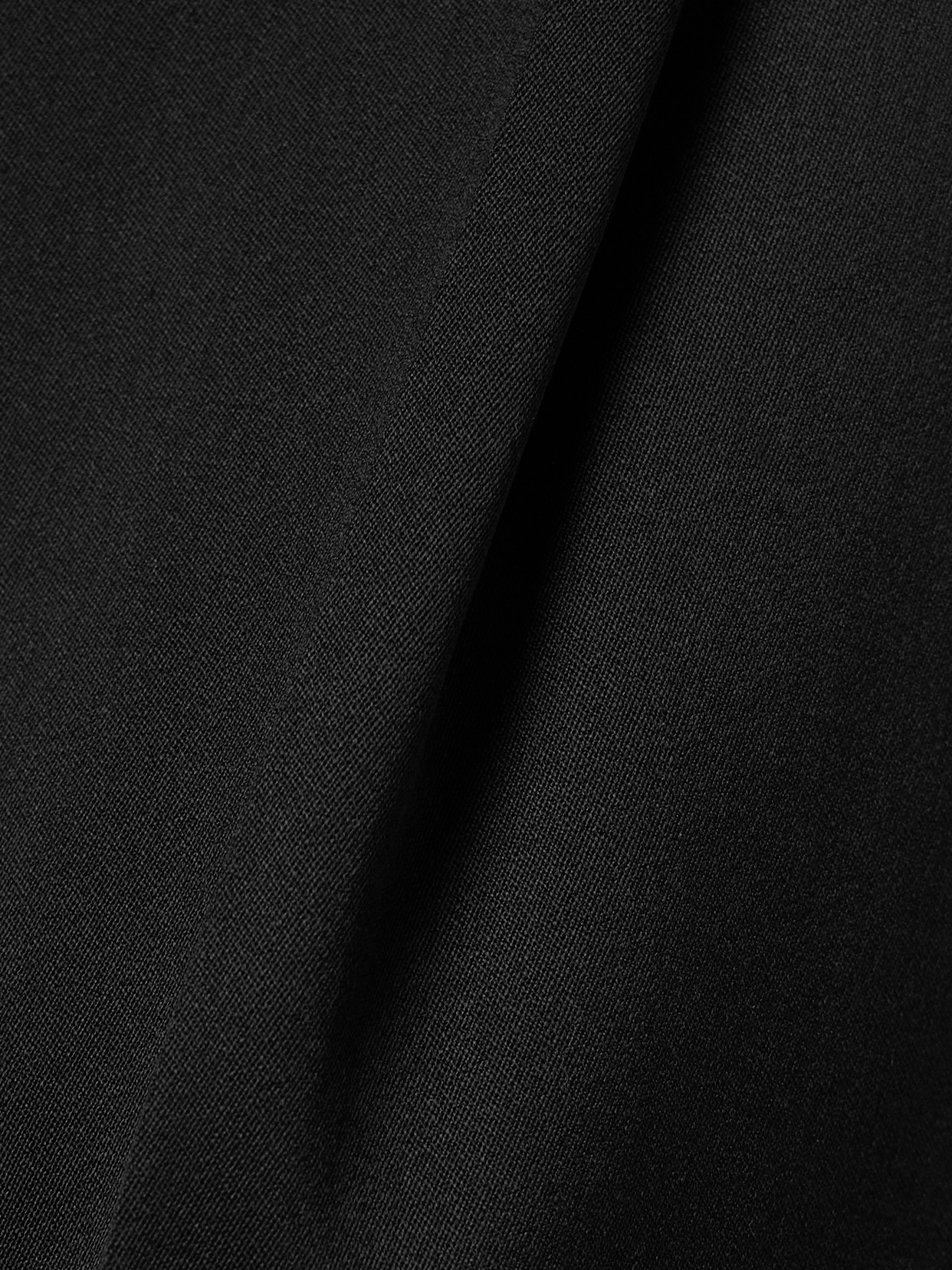 Another Tomorrow Wool-blend Straight-leg Pants In Black