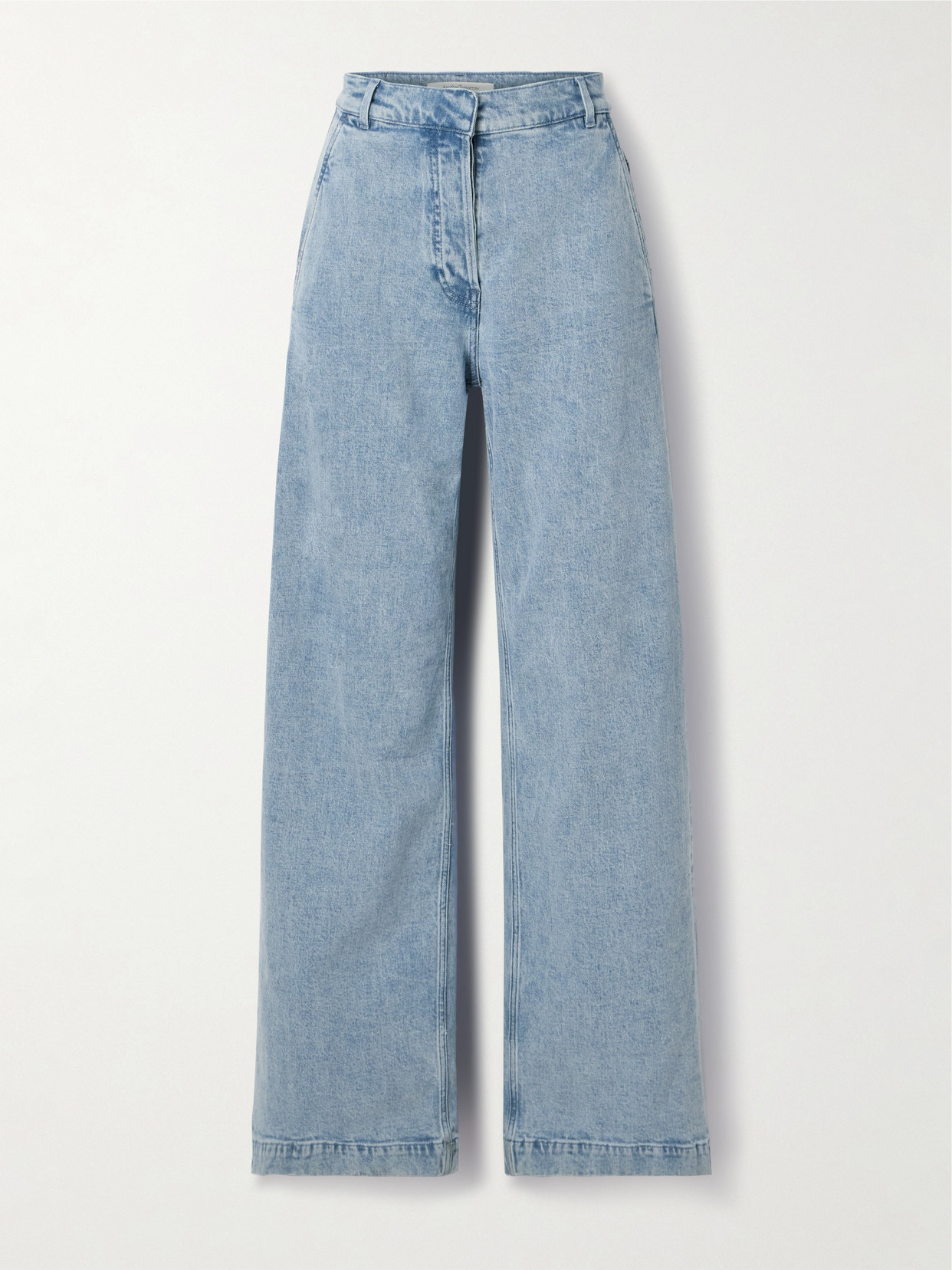 Another Tomorrow + Net Sustain Mid-rise Straight-leg Organic Jeans In Blue