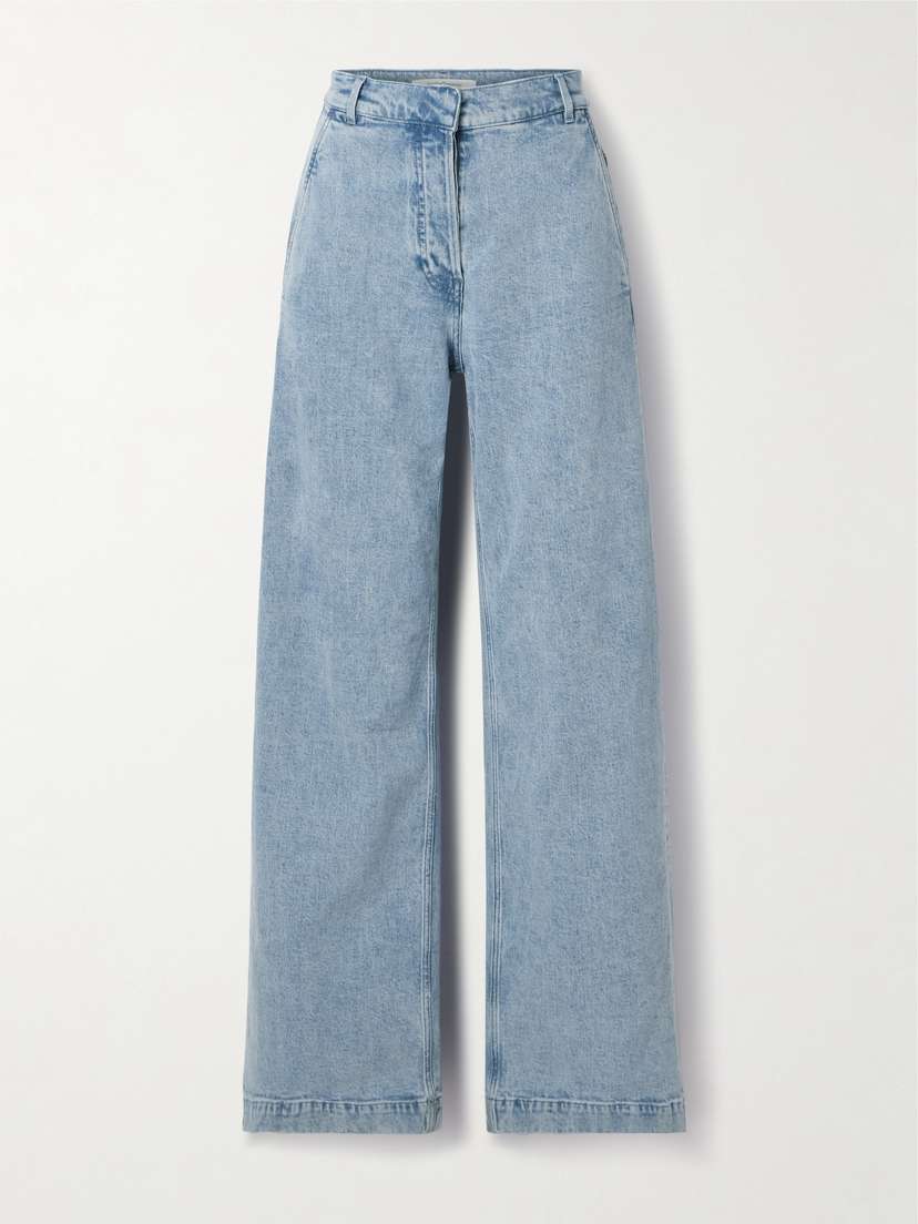 Another Tomorrow + Net Sustain Mid-rise Straight-leg Organic Jeans