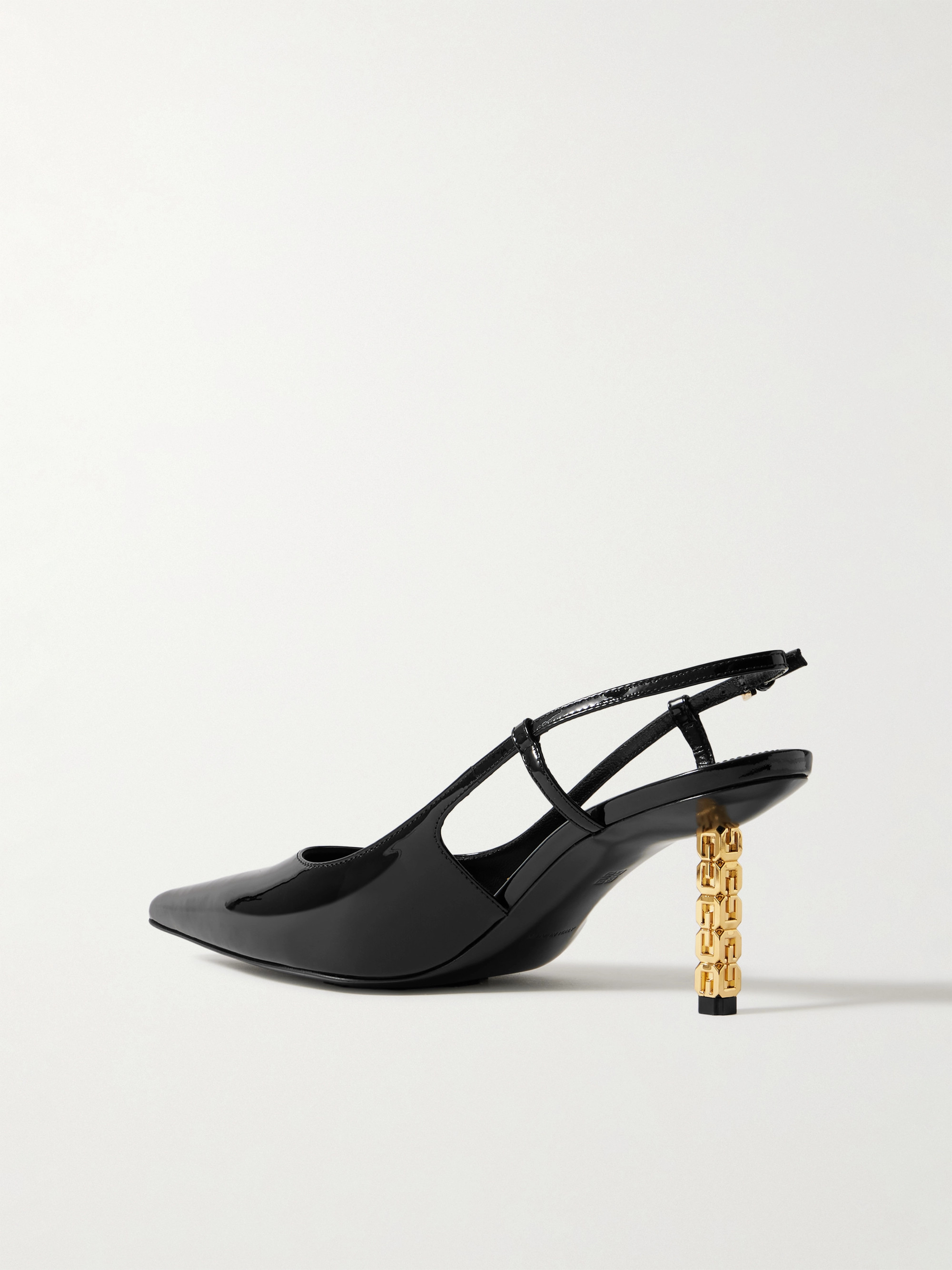 Givenchy G Cube patent-leather slingback pumps thumbnail