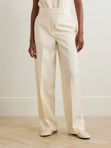 Róhe Wool-twill wide-leg pants