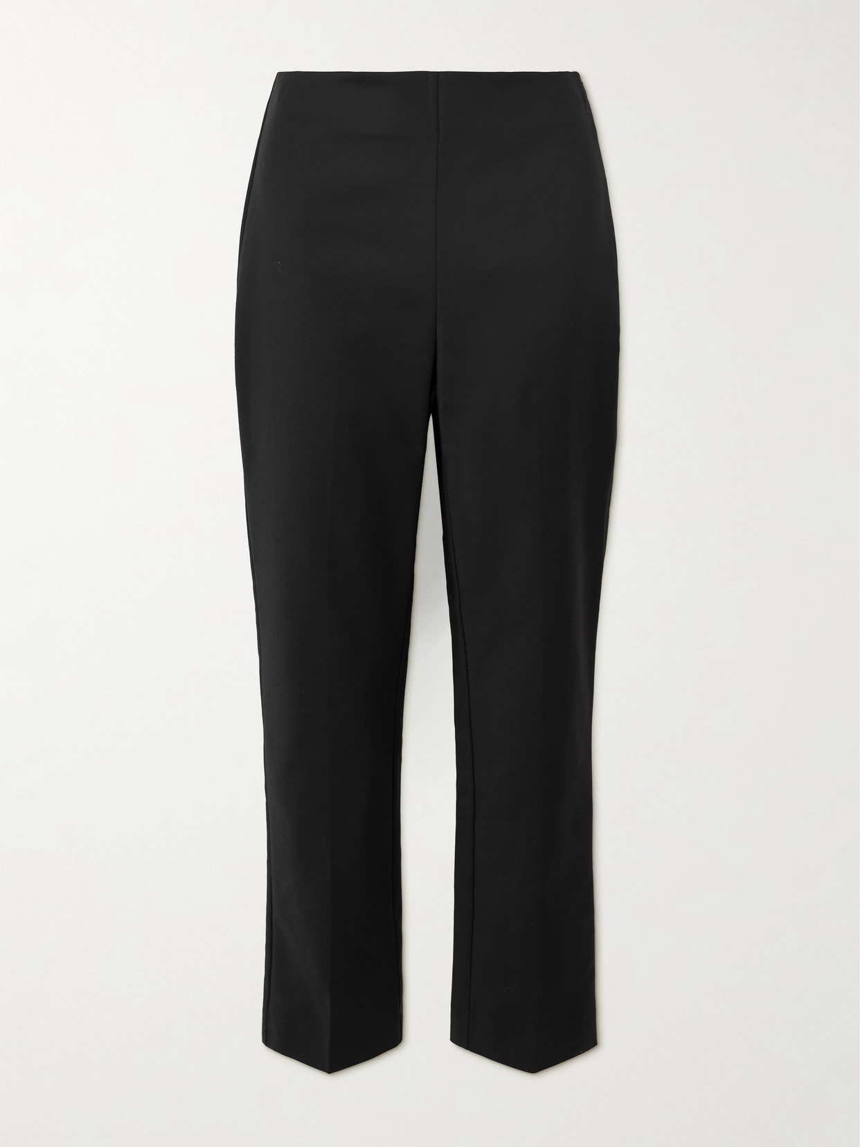 Rohe Cotton-blend Straight-leg Pants In Black