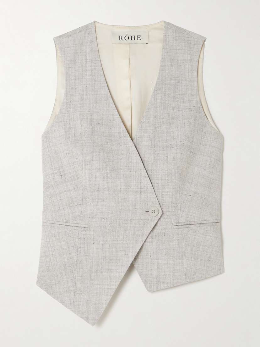 RÓHE Asymmetric Woven Vest