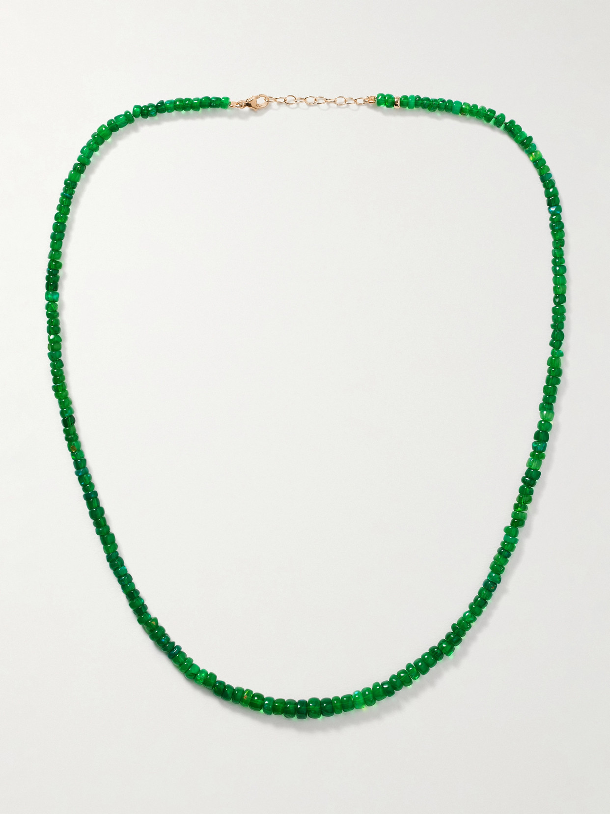 Jia Jia Gold Opal Necklace In Green