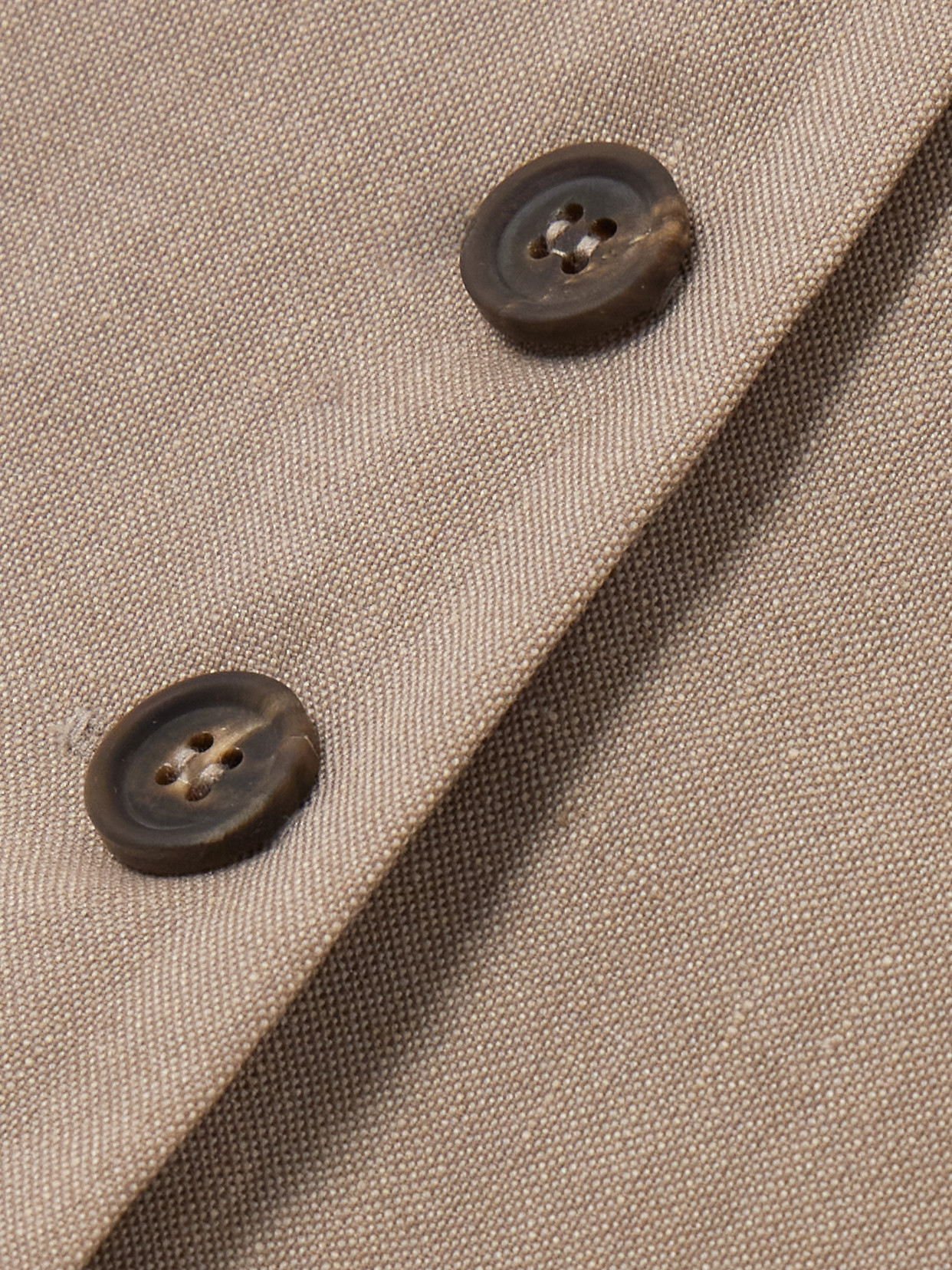 Linen And Wool-Blend Vest
