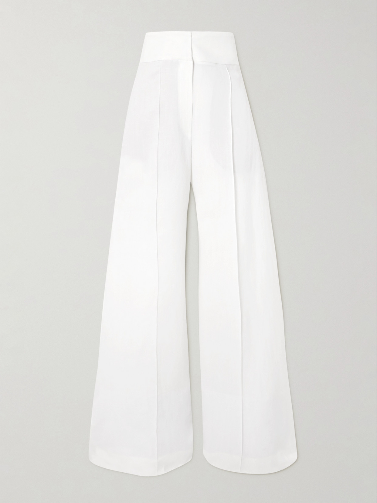 Brunello Cucinelli Twill Wide-leg Trousers In Neutrals