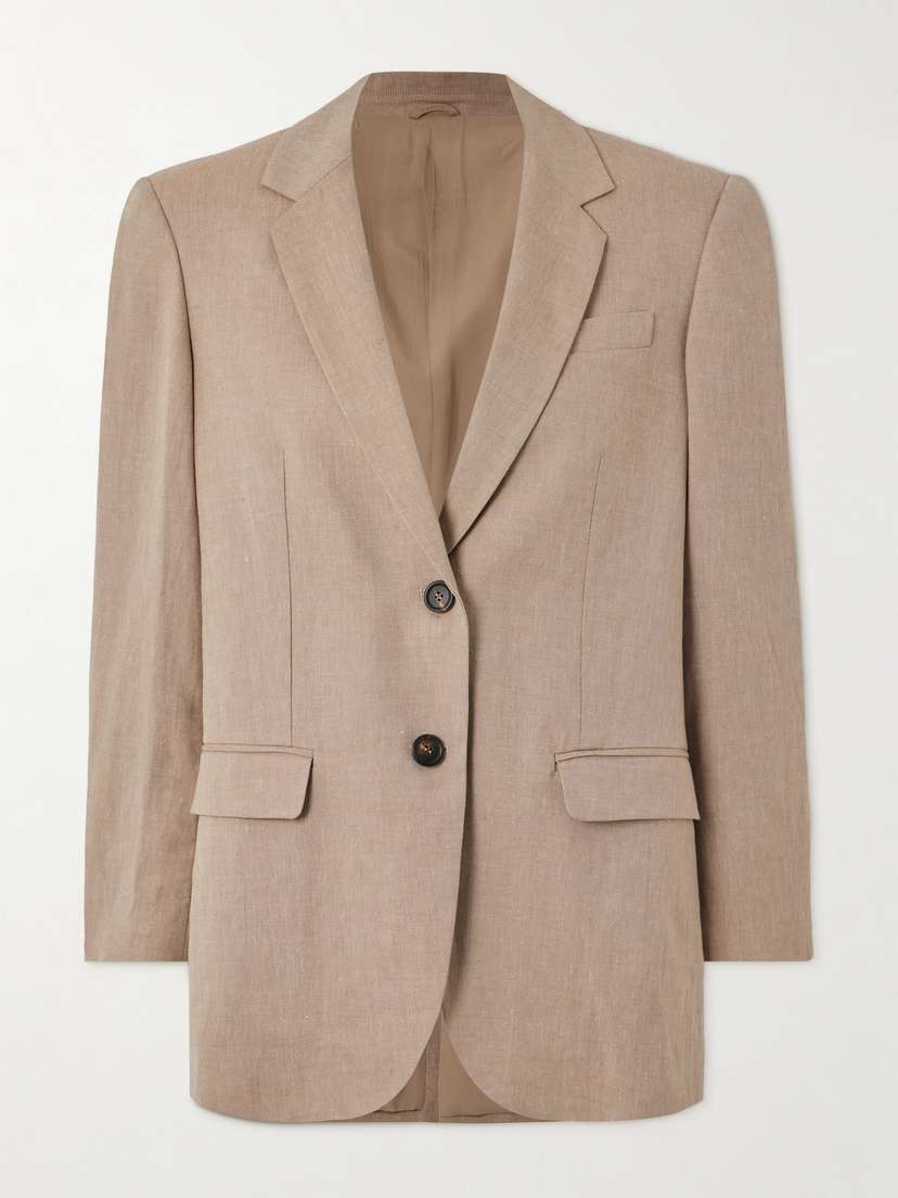 Brunello Cucinelli Linen And Wool-blend Blazer