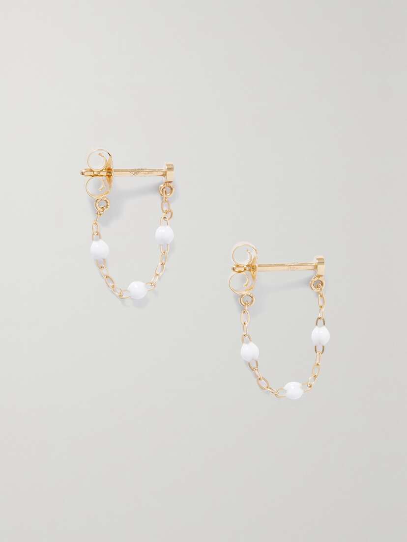 Gigi Clozeau Classic Gigi 18-karat Gold And Resin Earrings